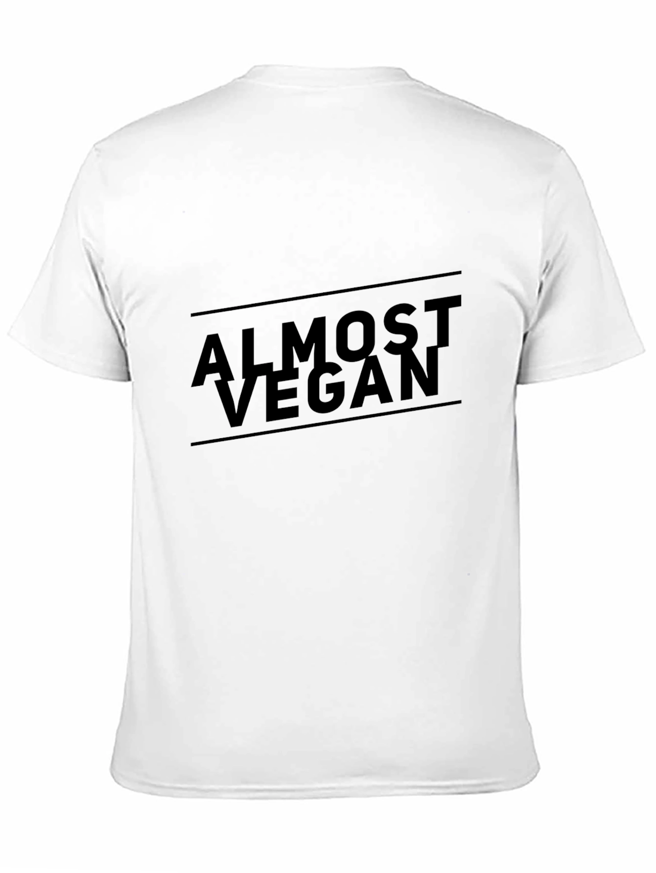 Almost Vegan Graphic Tee - Black Crew Neck