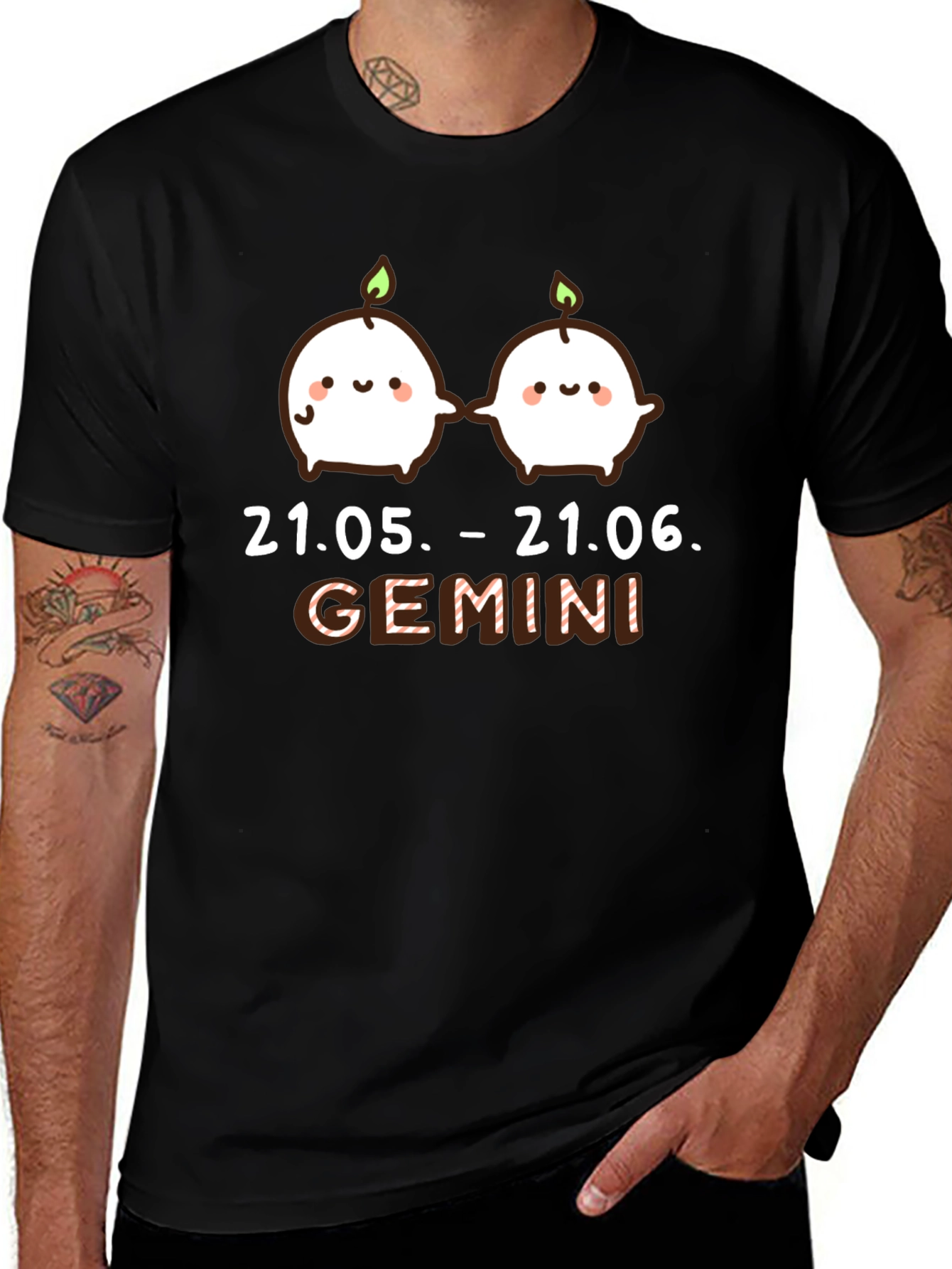 Gemini Zodiac T-Shirt: Cute Astrological Sign