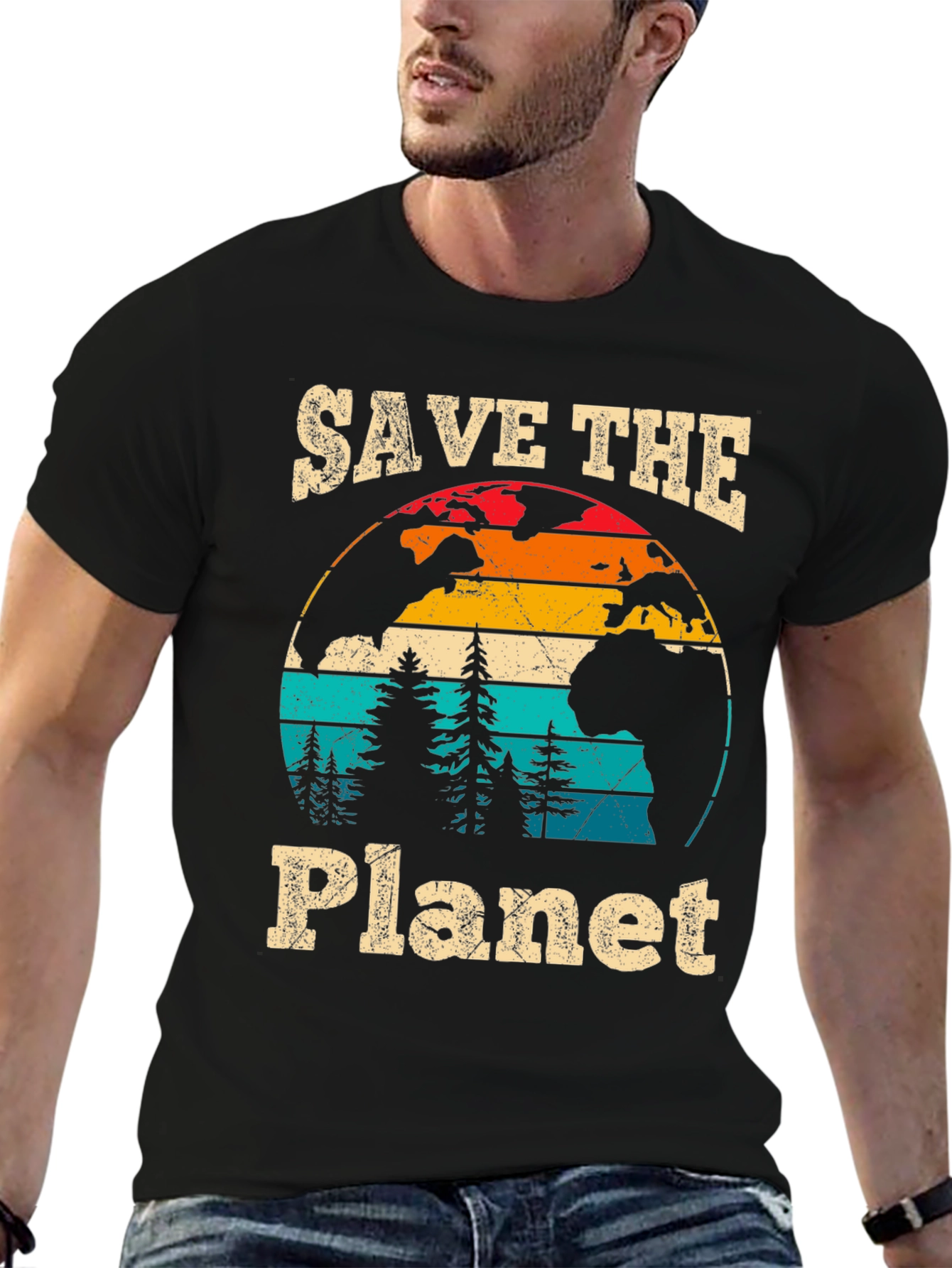 Retro Save the Planet Graphic Tee
