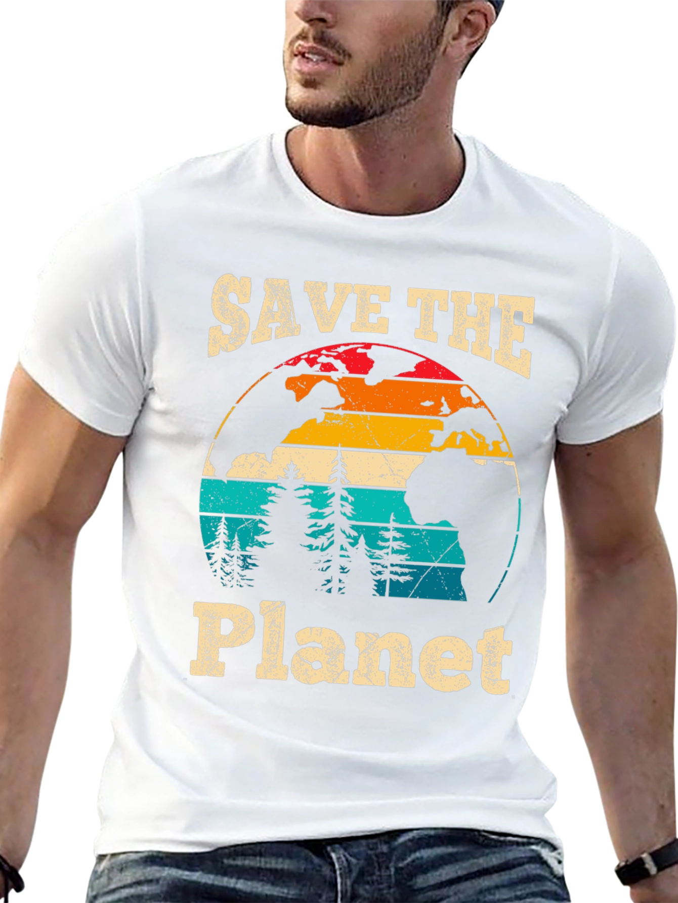 Retro Save the Planet Graphic Tee
