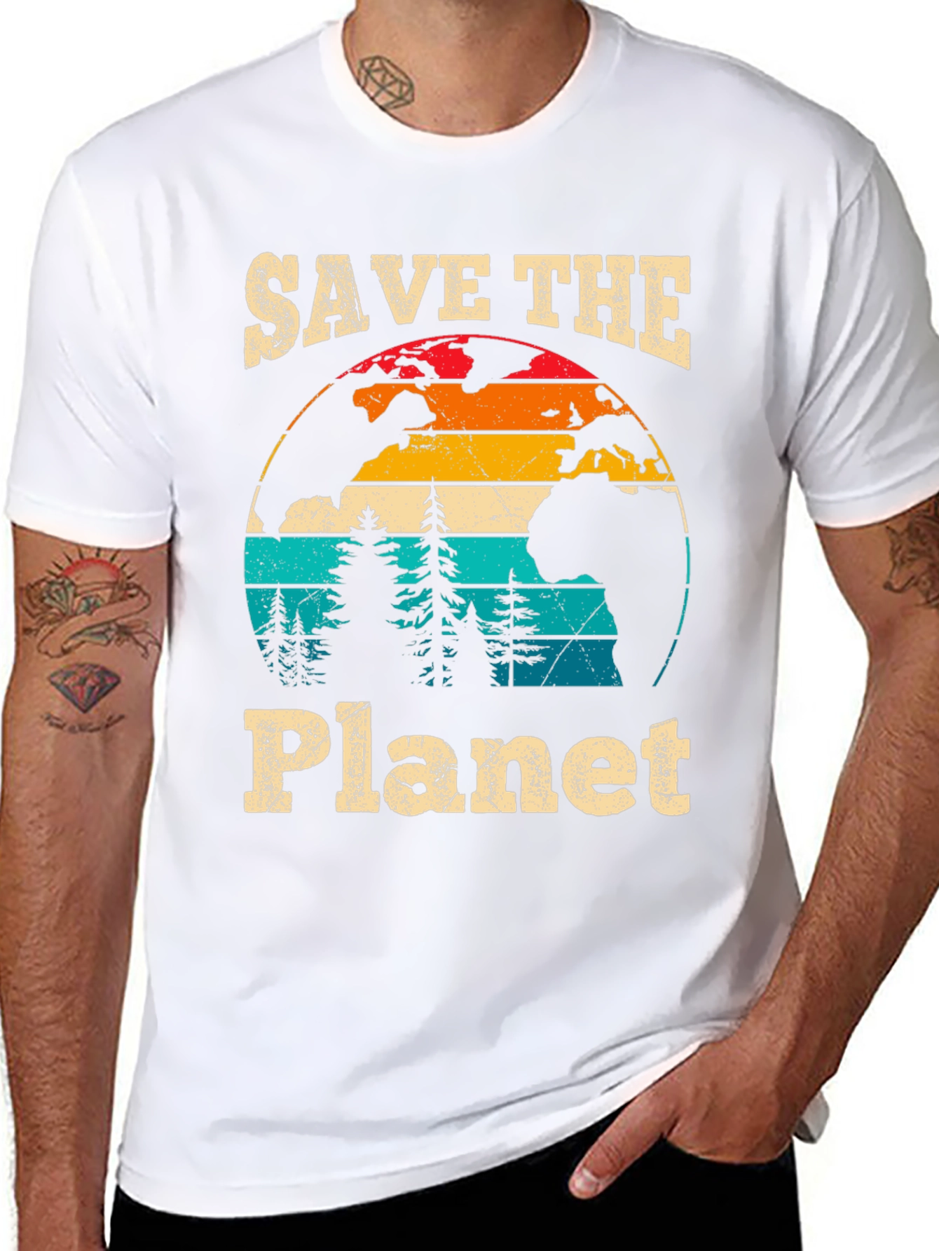 Retro Save the Planet Graphic Tee