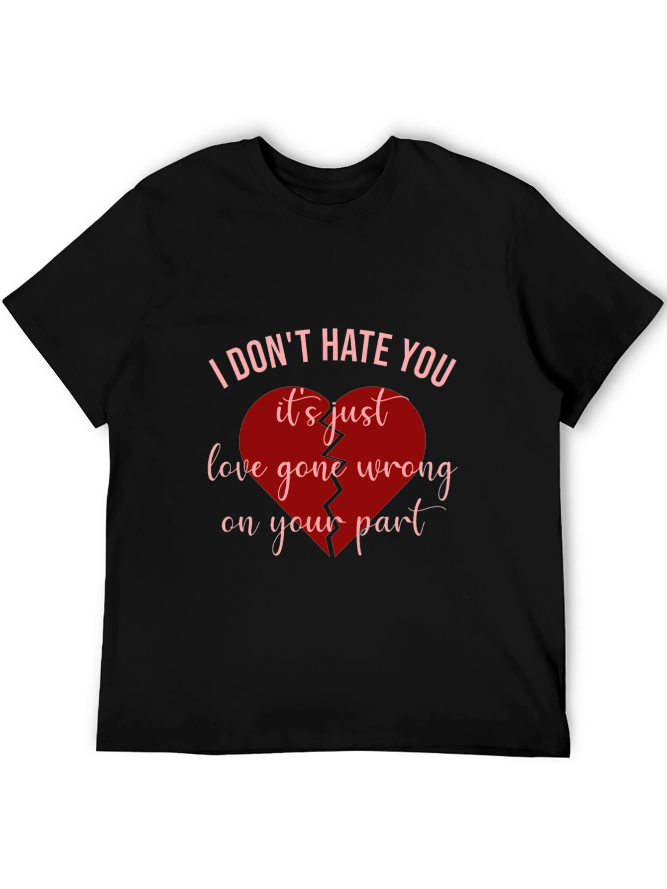 Broken Heart Graphic Tee - Love Gone Wrong T-Shirt
