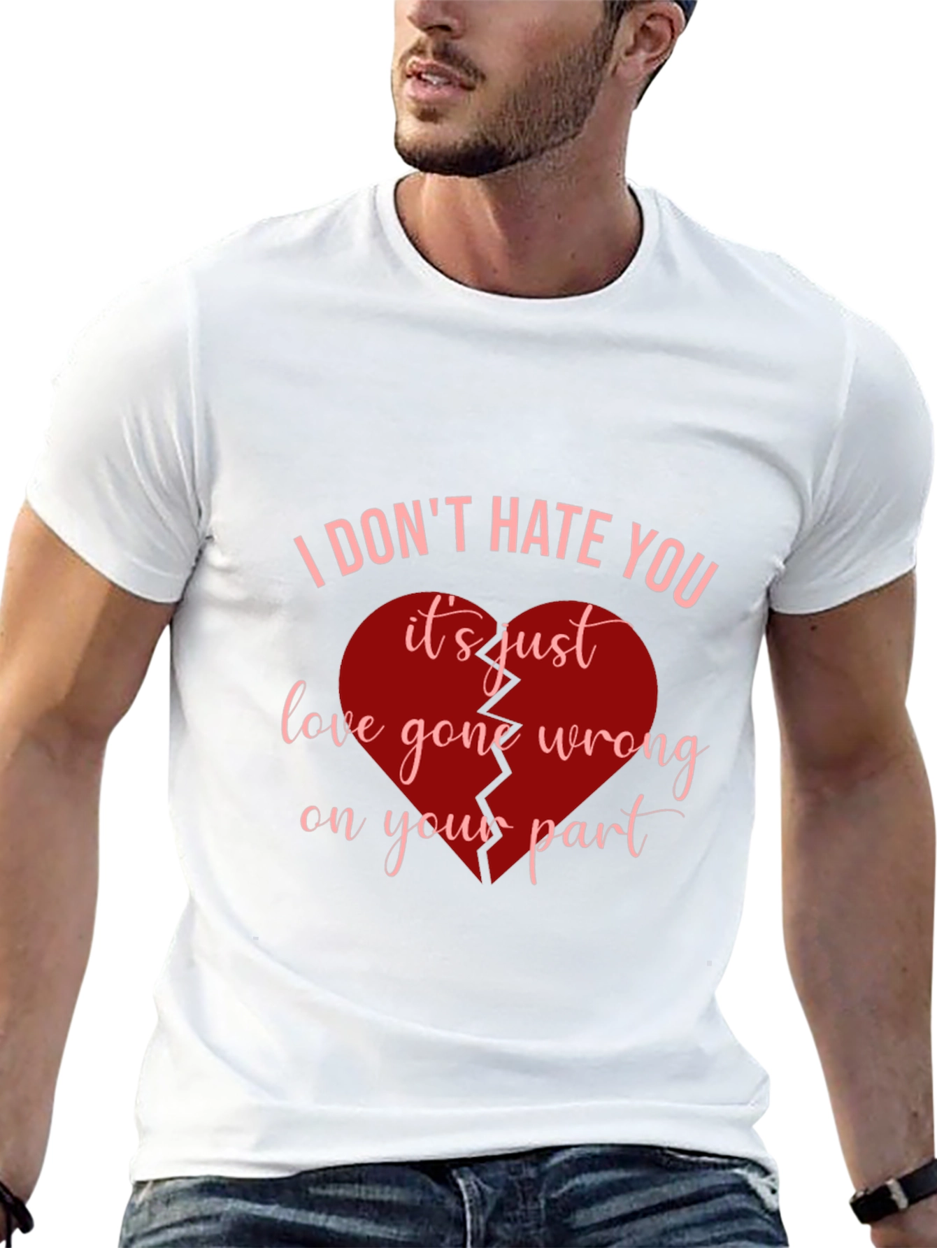 Broken Heart Graphic Tee - Love Gone Wrong T-Shirt
