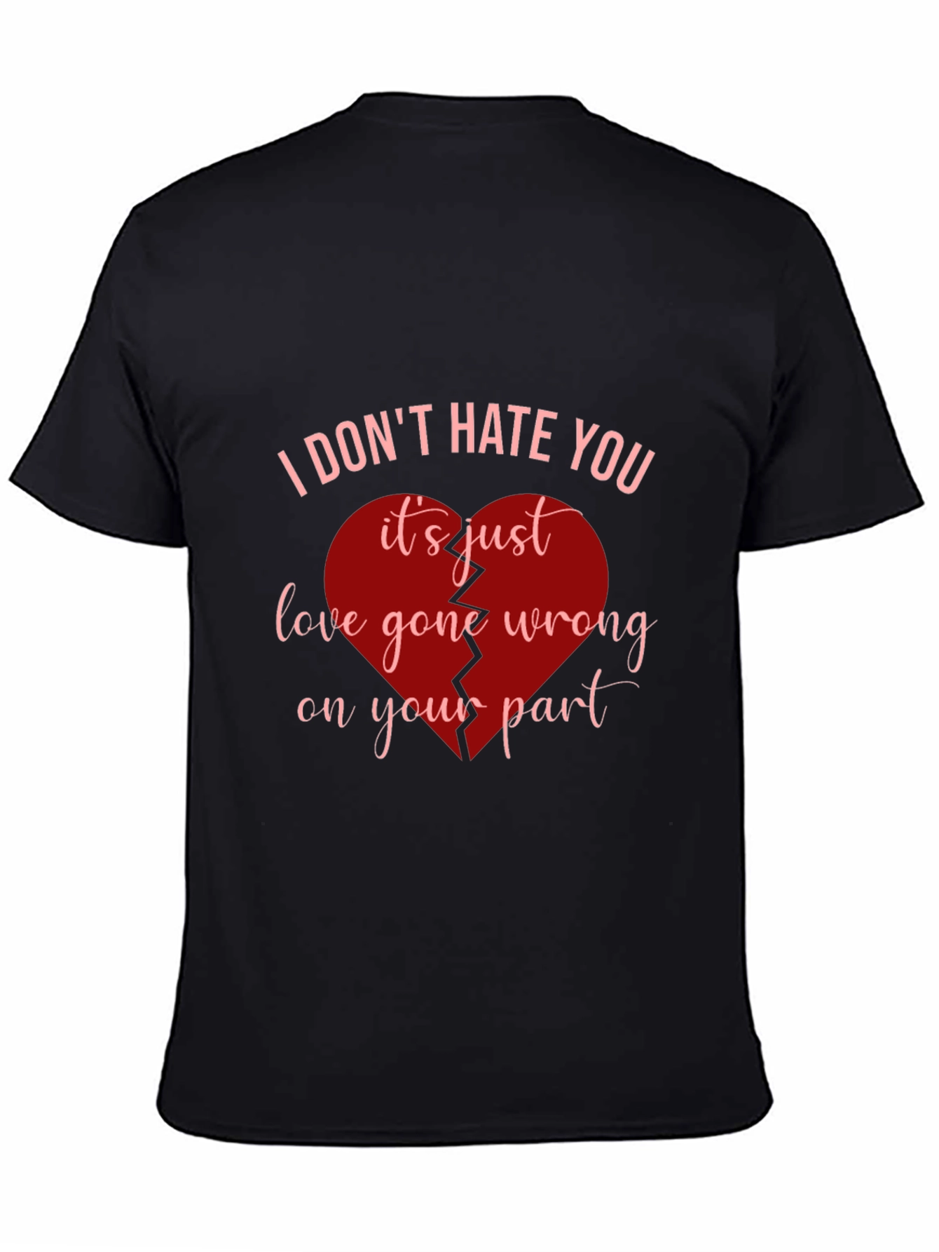 Broken Heart Graphic Tee - Love Gone Wrong T-Shirt