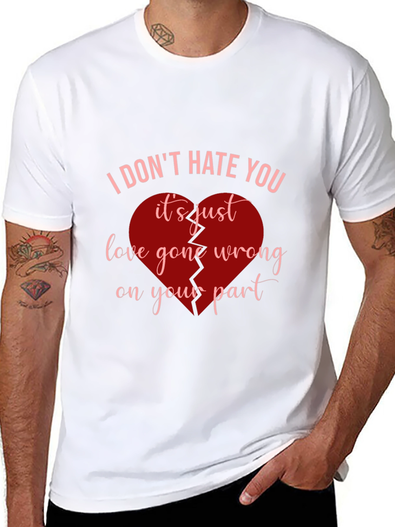 Broken Heart Graphic Tee - Love Gone Wrong T-Shirt