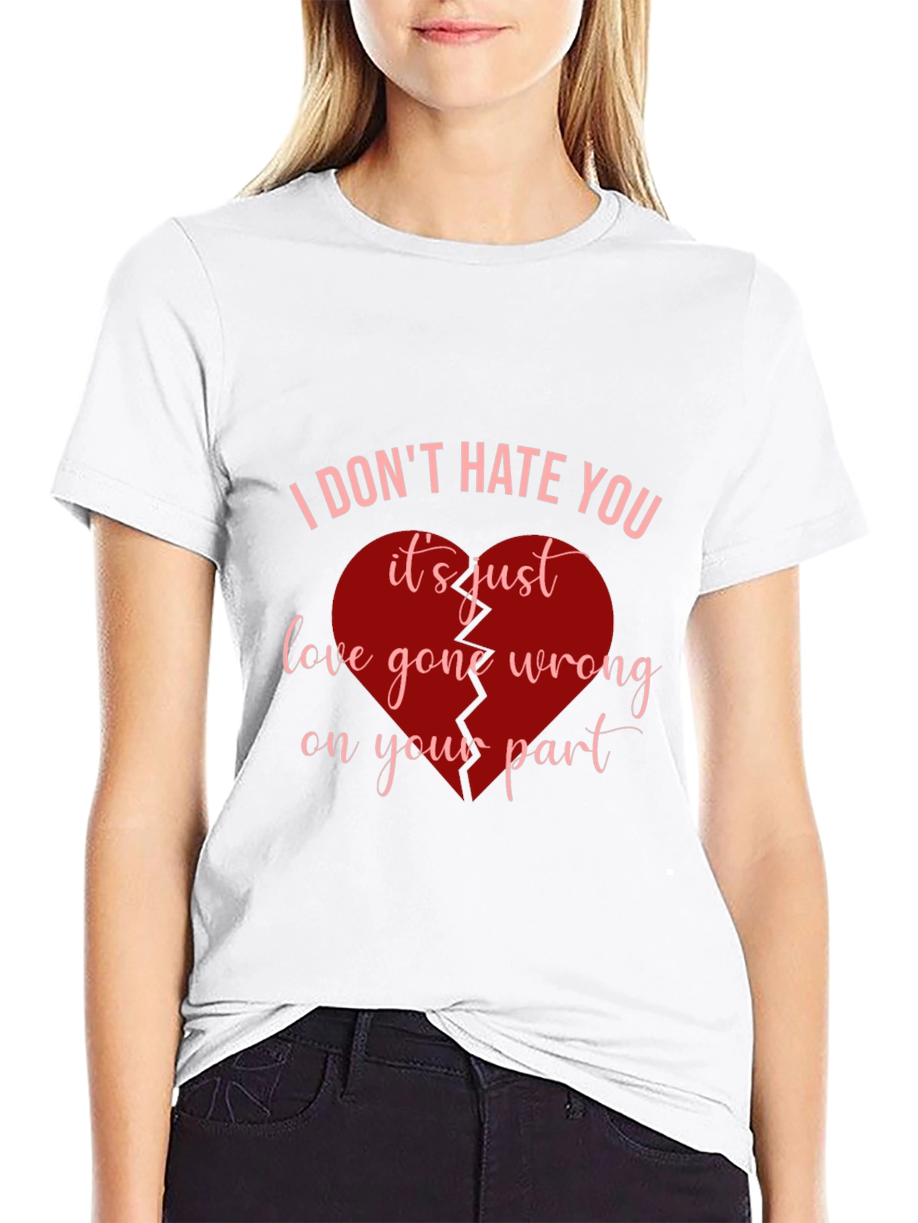 Broken Heart Graphic Tee - Love Gone Wrong T-Shirt