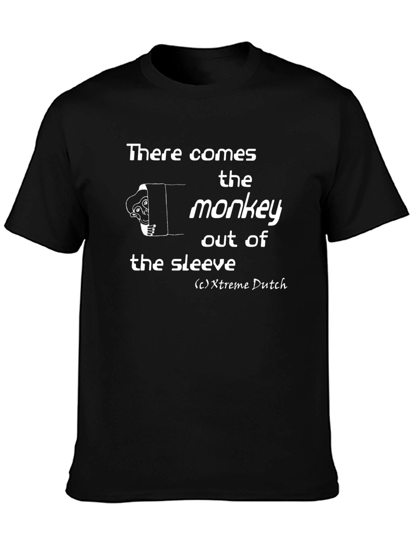 Monkey Out of the Sleeve Graphic T-Shirt
