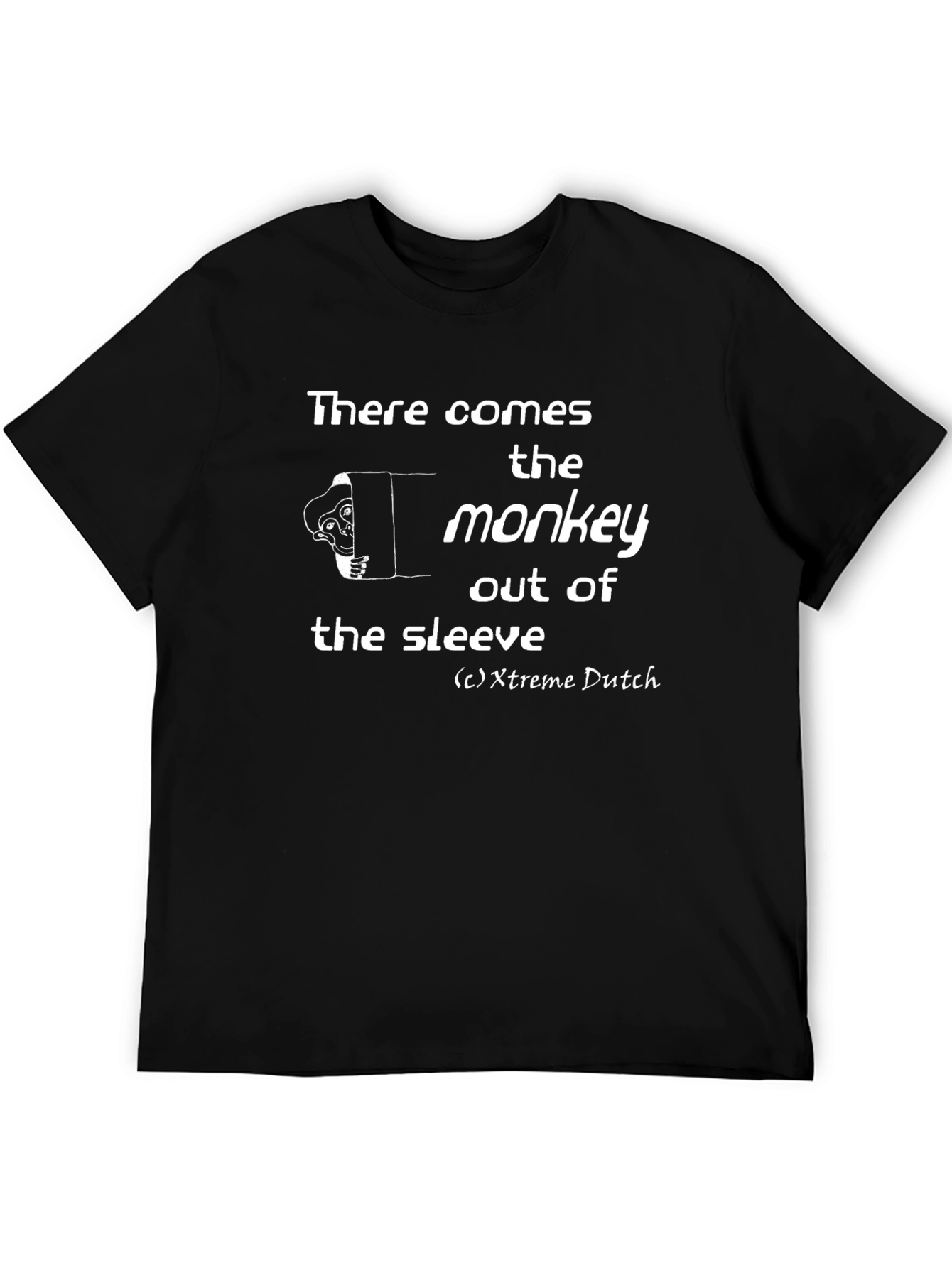 Monkey Out of the Sleeve Graphic T-Shirt