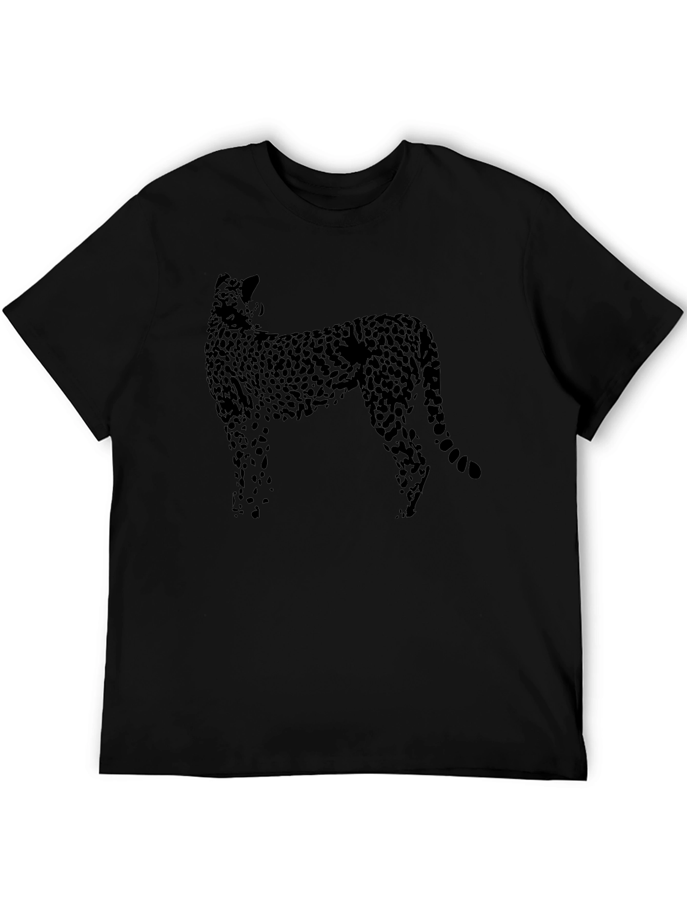 Black Cheetah Print T-Shirt