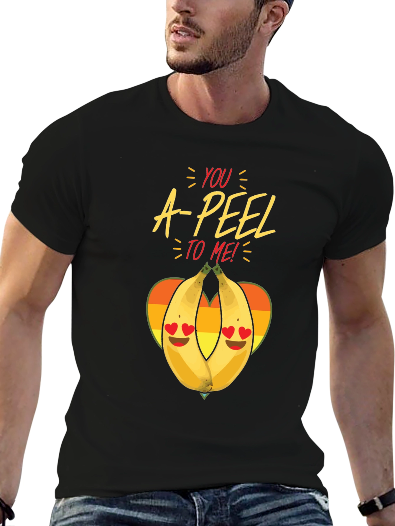 You A-Peel To Me Black Graphic Tee