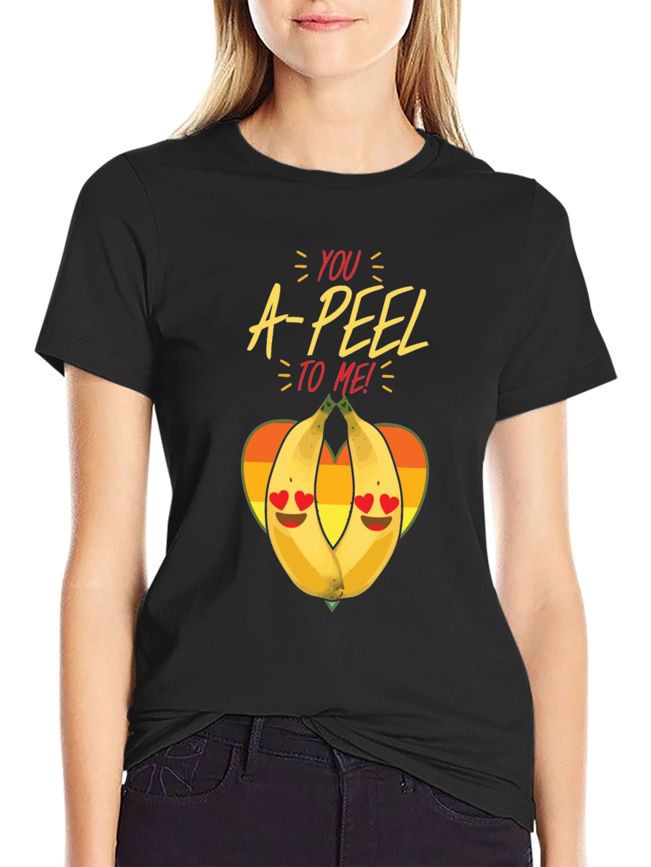 You A-Peel To Me Black Graphic Tee