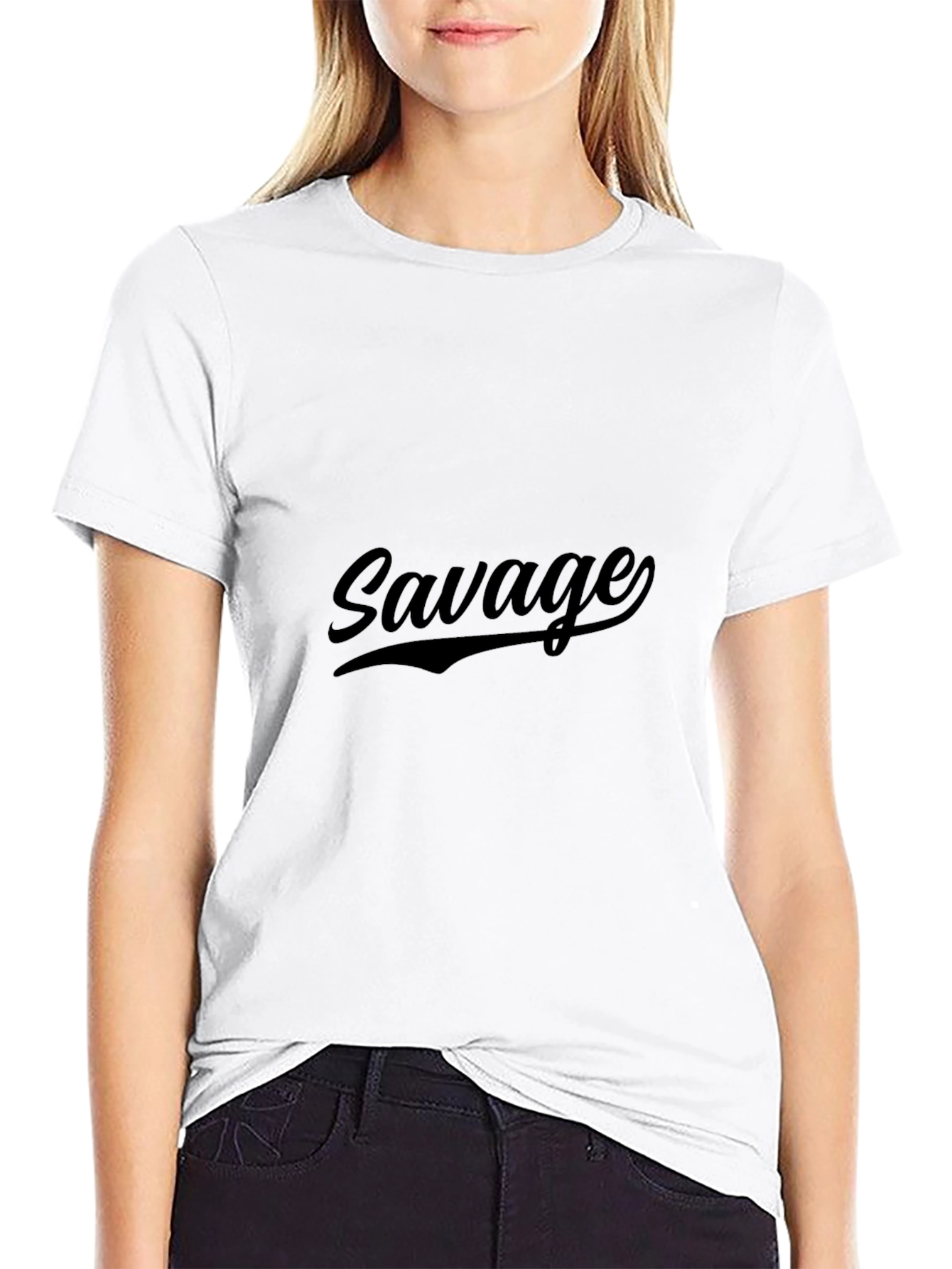 Savage Black T-Shirt - Trendy and Comfortable