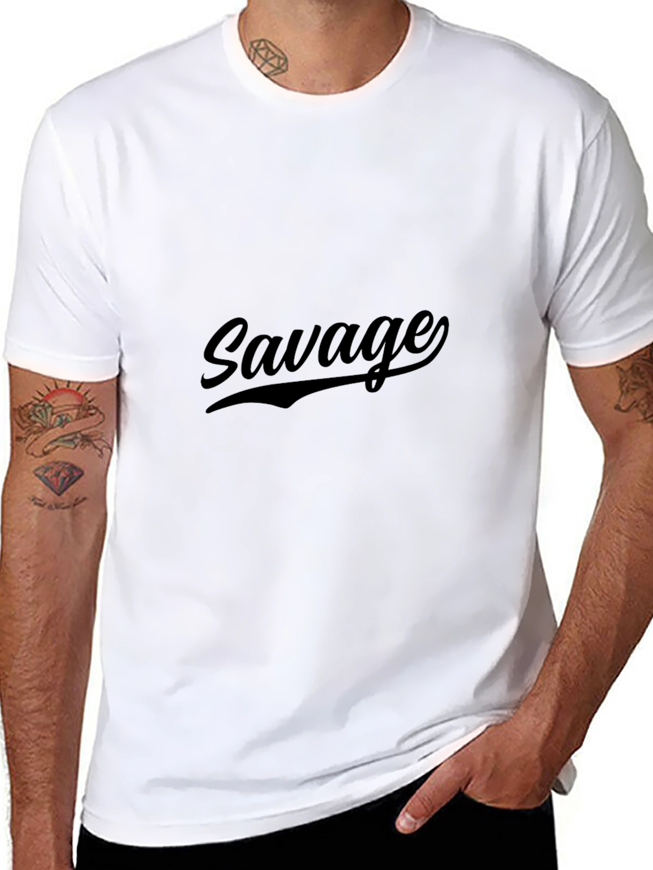 Savage Black T-Shirt - Trendy and Comfortable