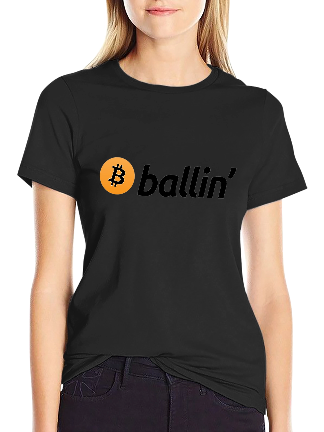 Bitcoin Ballin Graphic Tee - Crypto Enthusiast Shirt