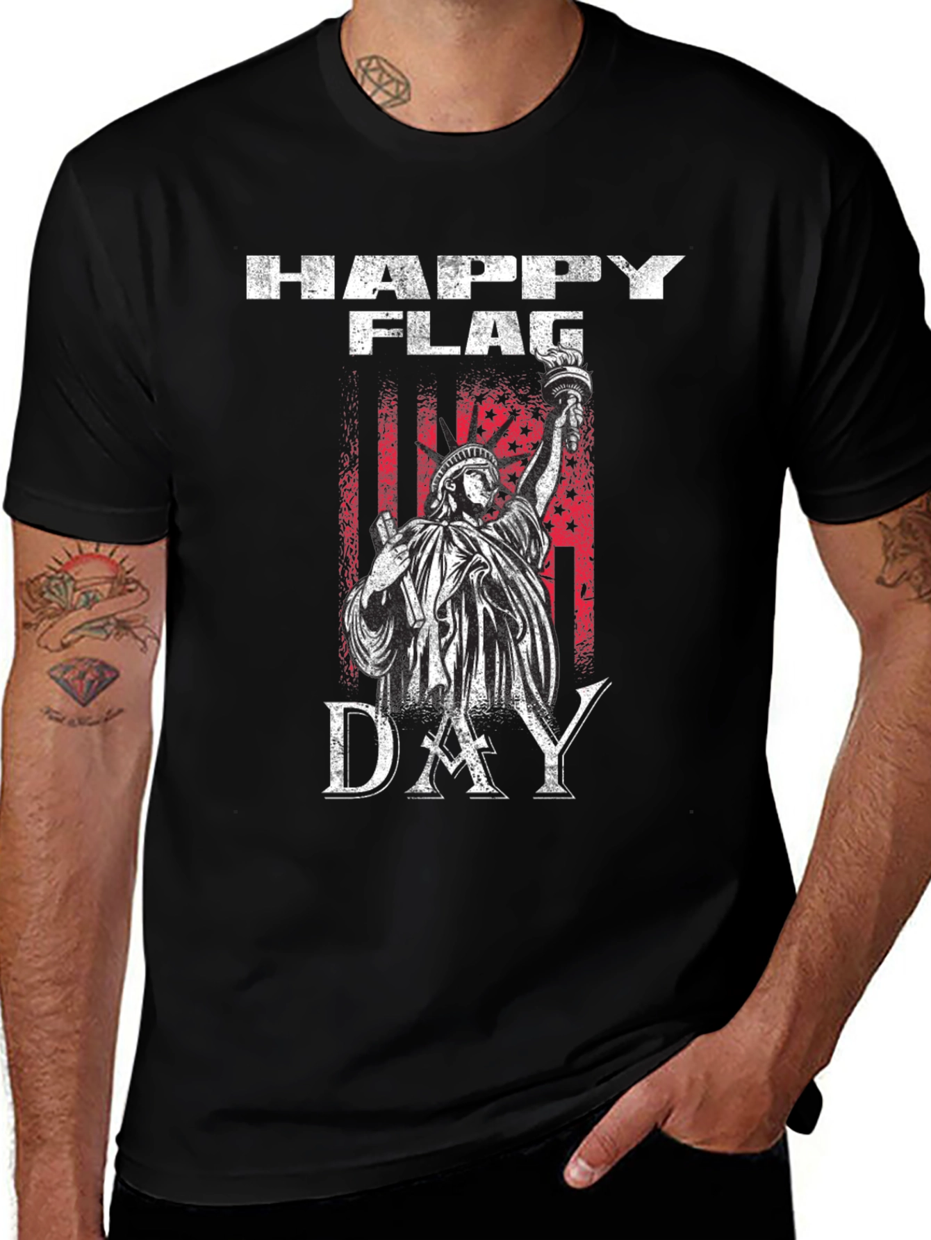 Happy Flag Day T-Shirt - Patriotic USA Design