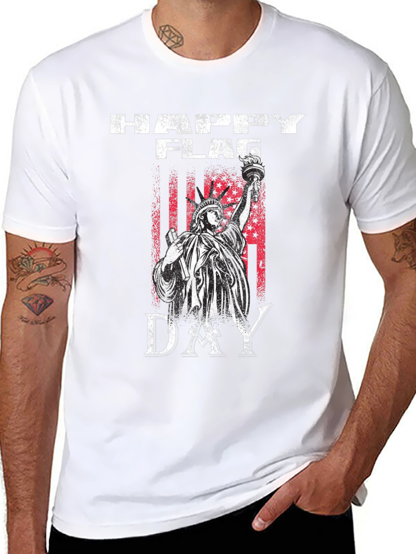 Happy Flag Day T-Shirt - Patriotic USA Design