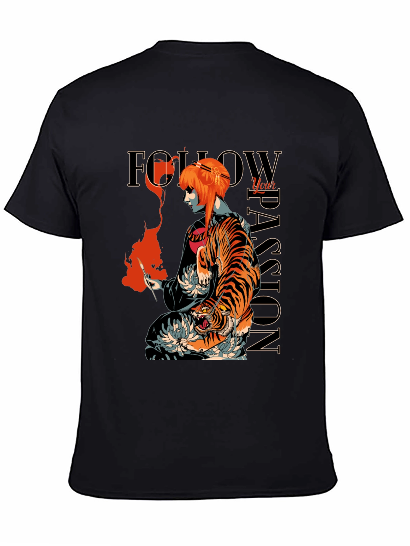 Tiger Passion Graphic Tee - Unique Streetwear