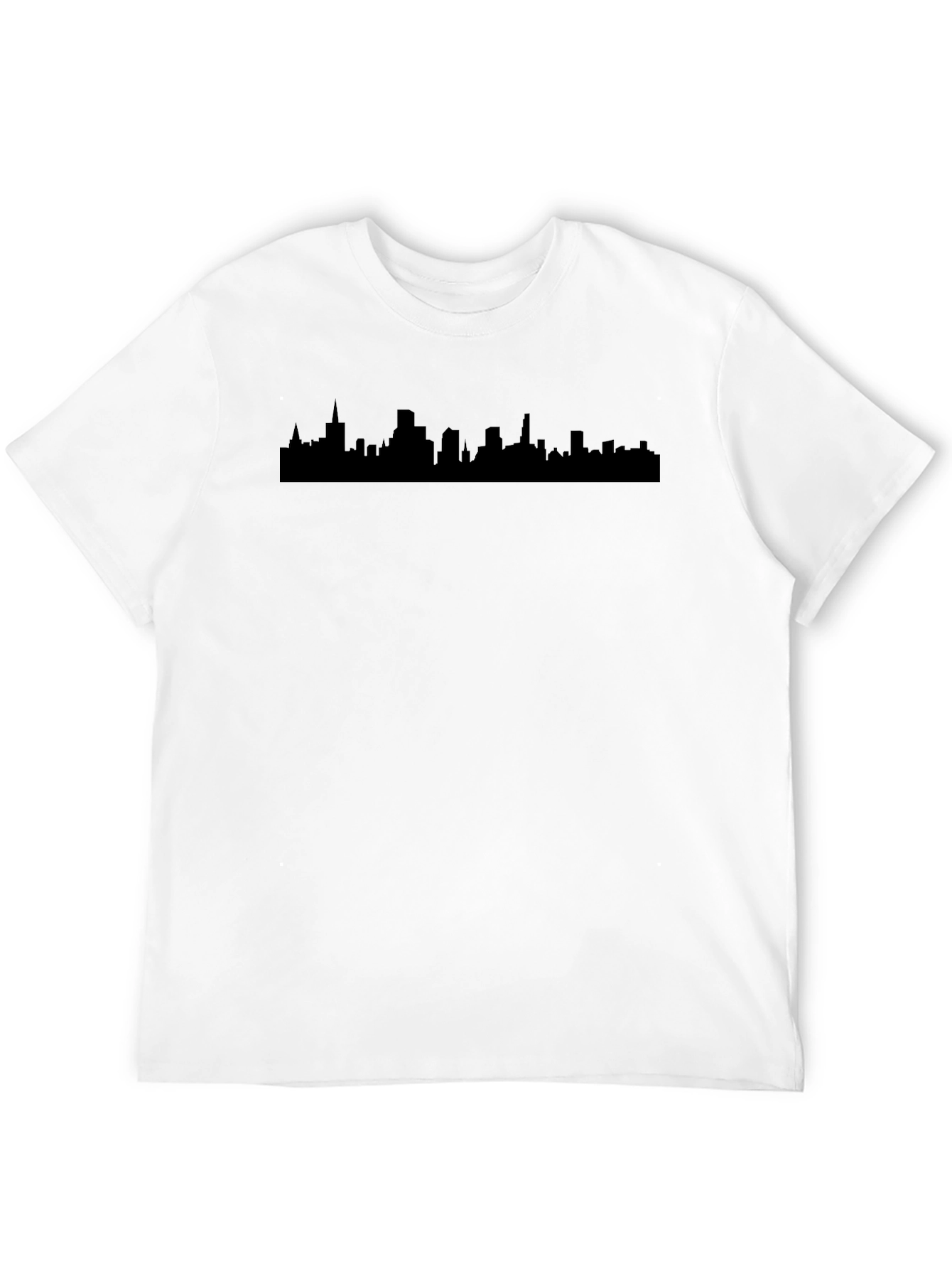 Cityscape Silhouette Black T-Shirt