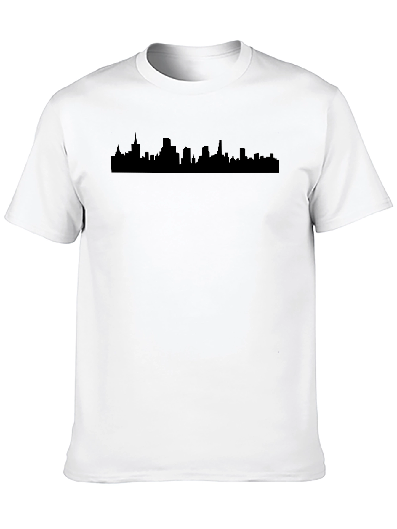 Cityscape Silhouette Black T-Shirt