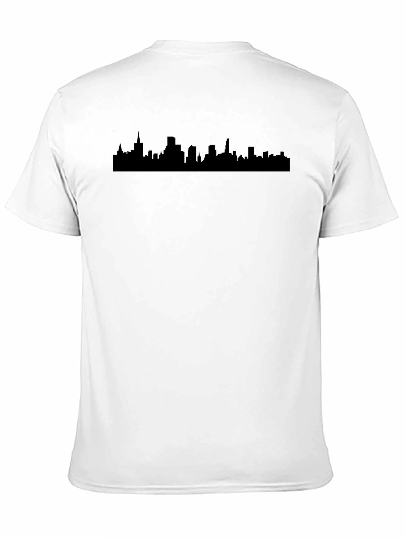 Cityscape Silhouette Black T-Shirt