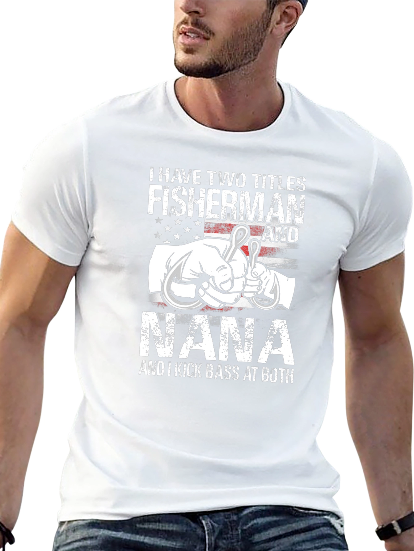 Fisherman Nana T-Shirt - Two Titles One Great Shirt!
