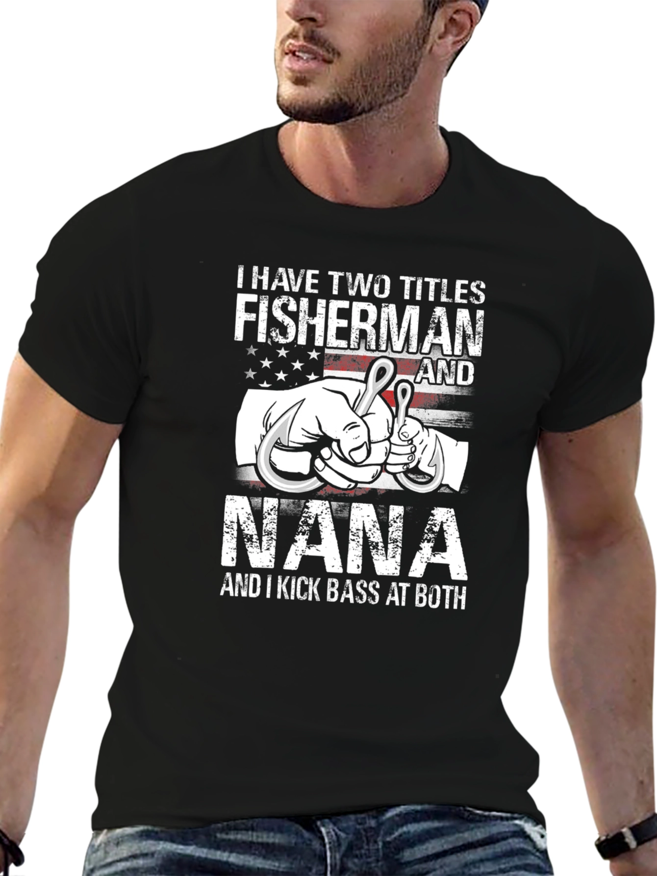 Fisherman Nana T-Shirt - Two Titles One Great Shirt!