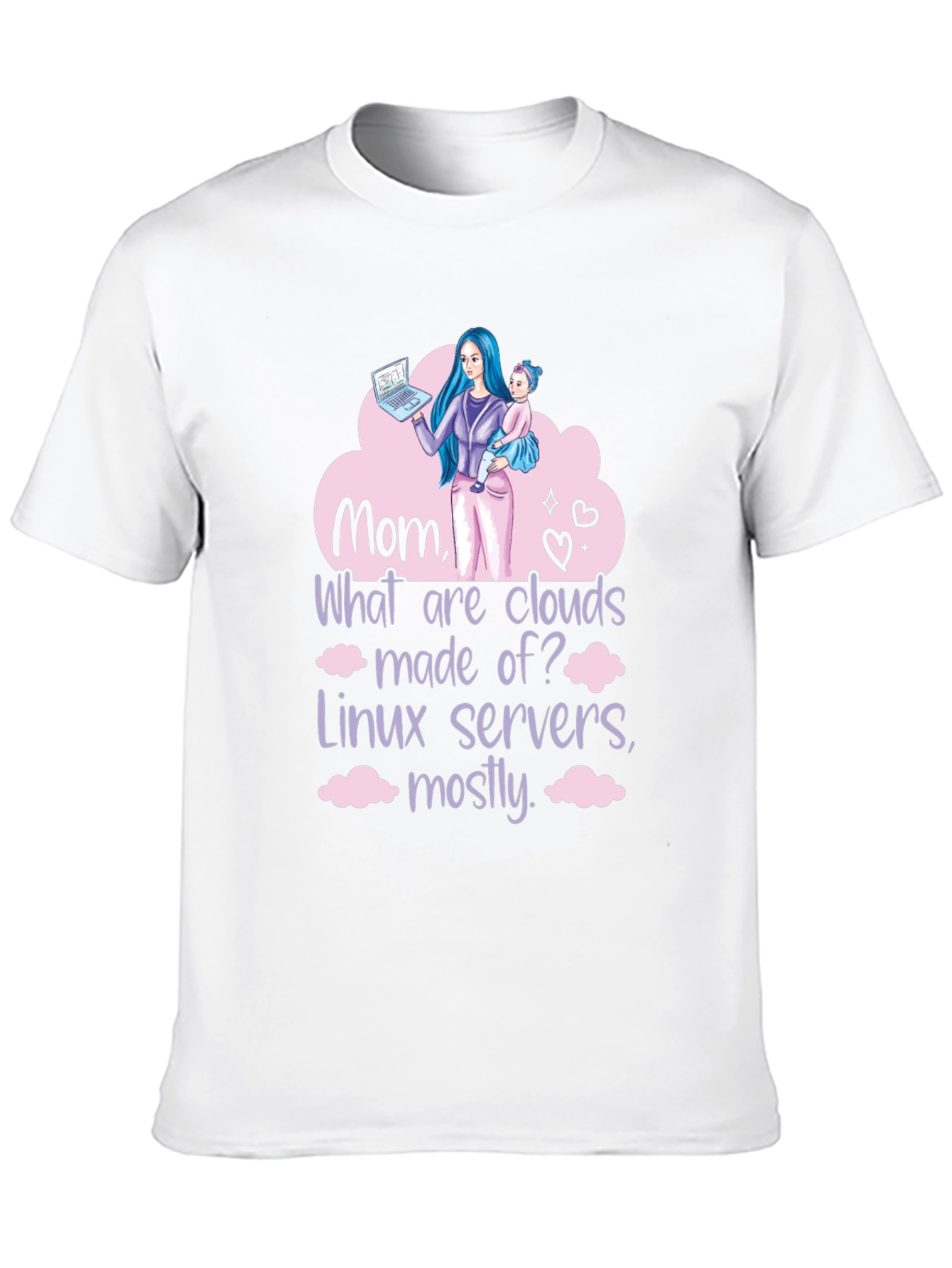 Mom Linux Cloud Server T-Shirt