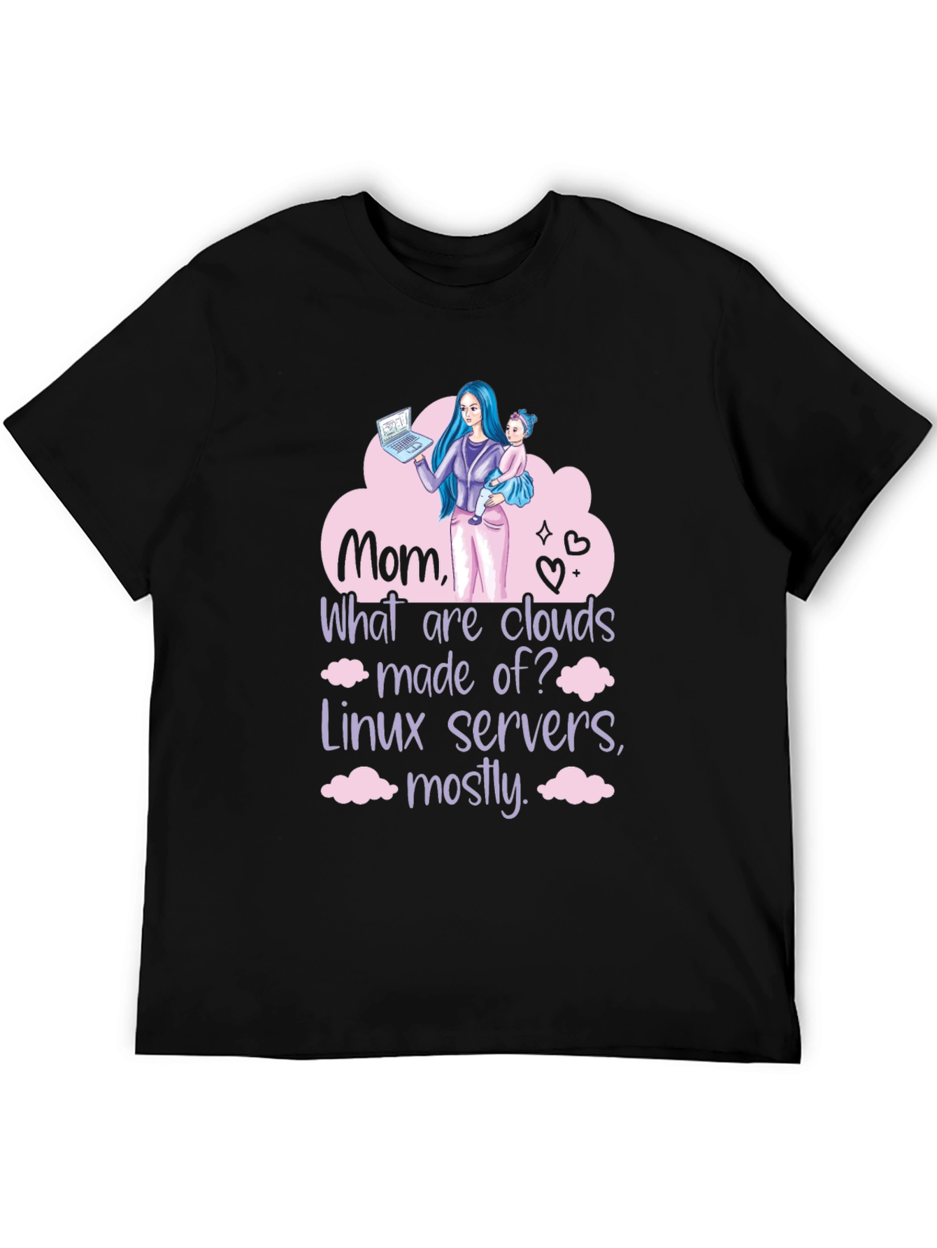 Mom Linux Cloud Server T-Shirt