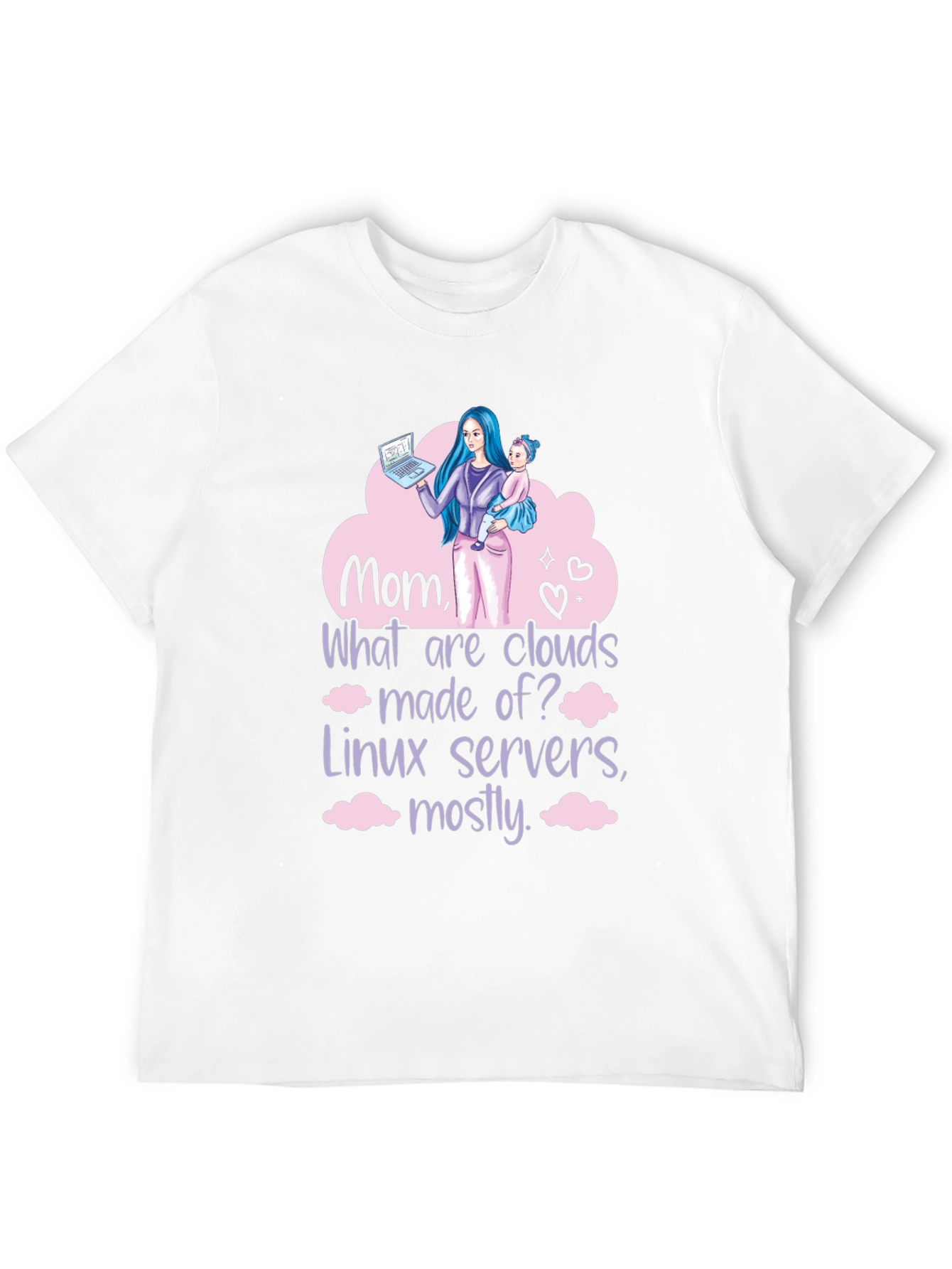 Mom Linux Cloud Server T-Shirt