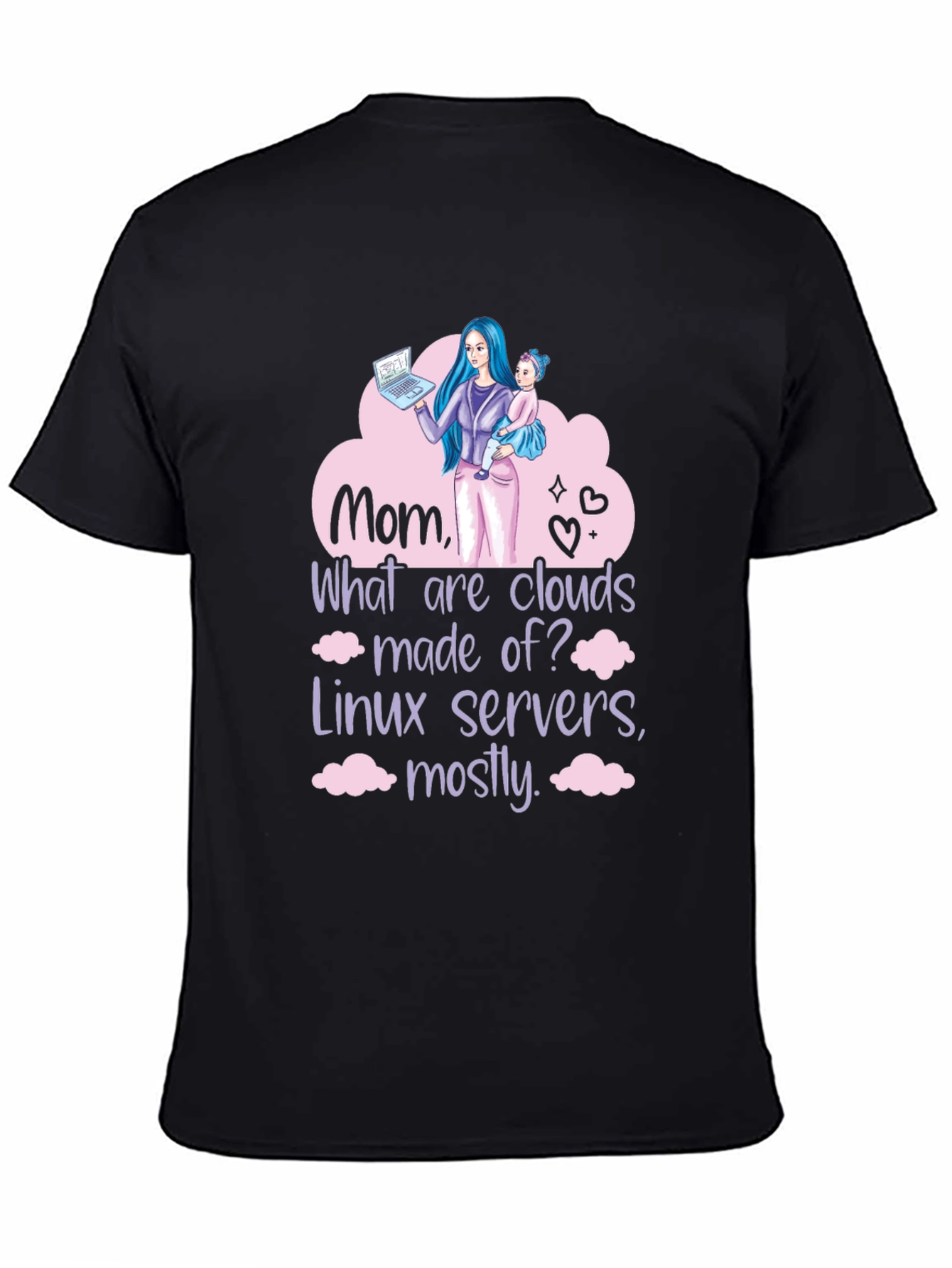 Mom Linux Cloud Server T-Shirt