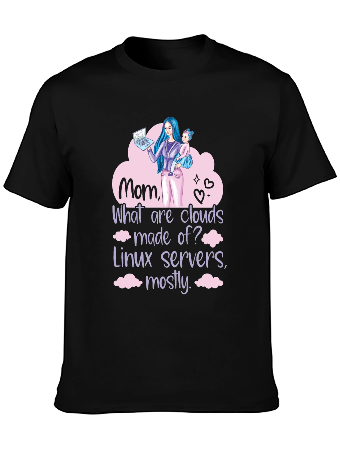Mom Linux Cloud Server T-Shirt