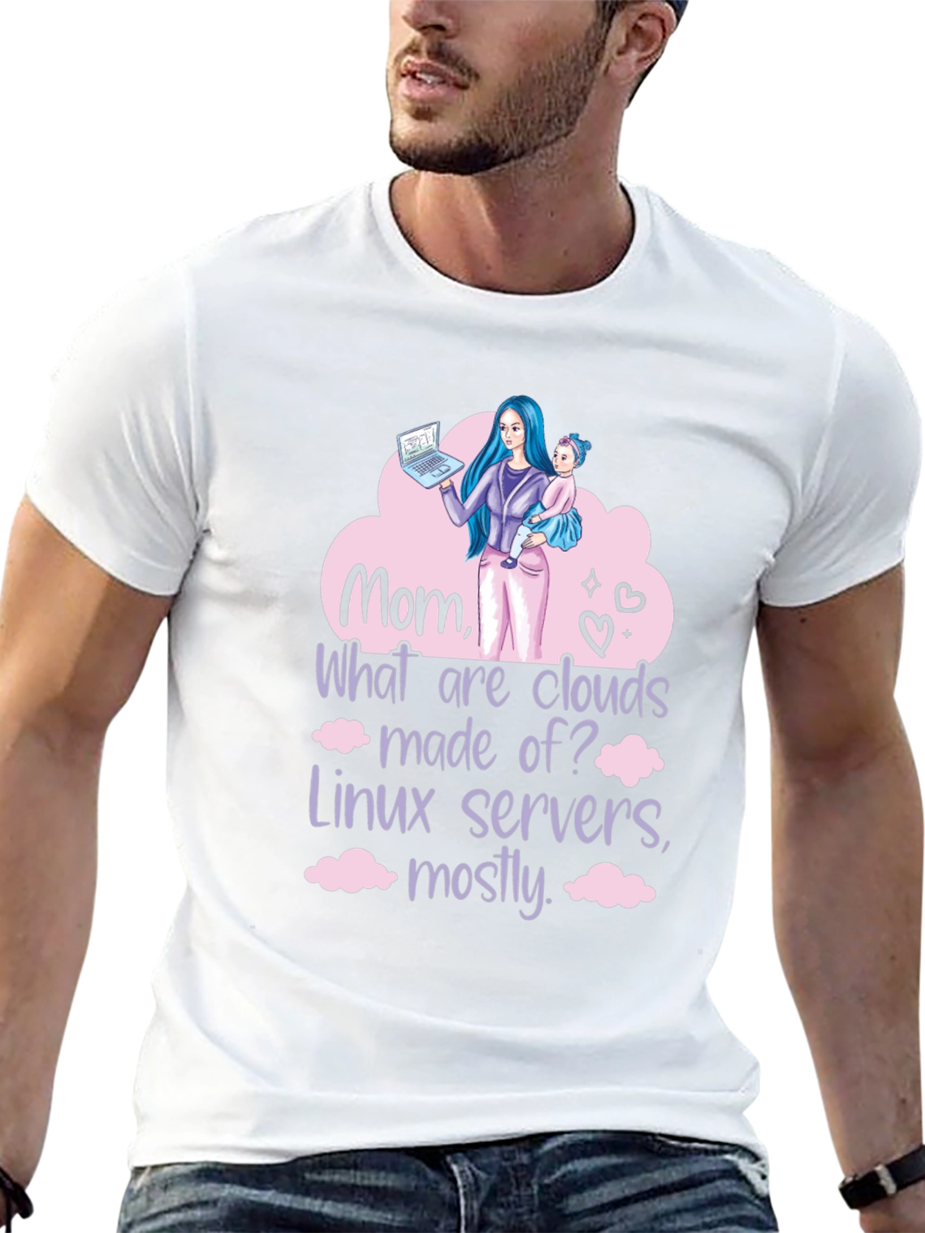 Mom Linux Cloud Server T-Shirt
