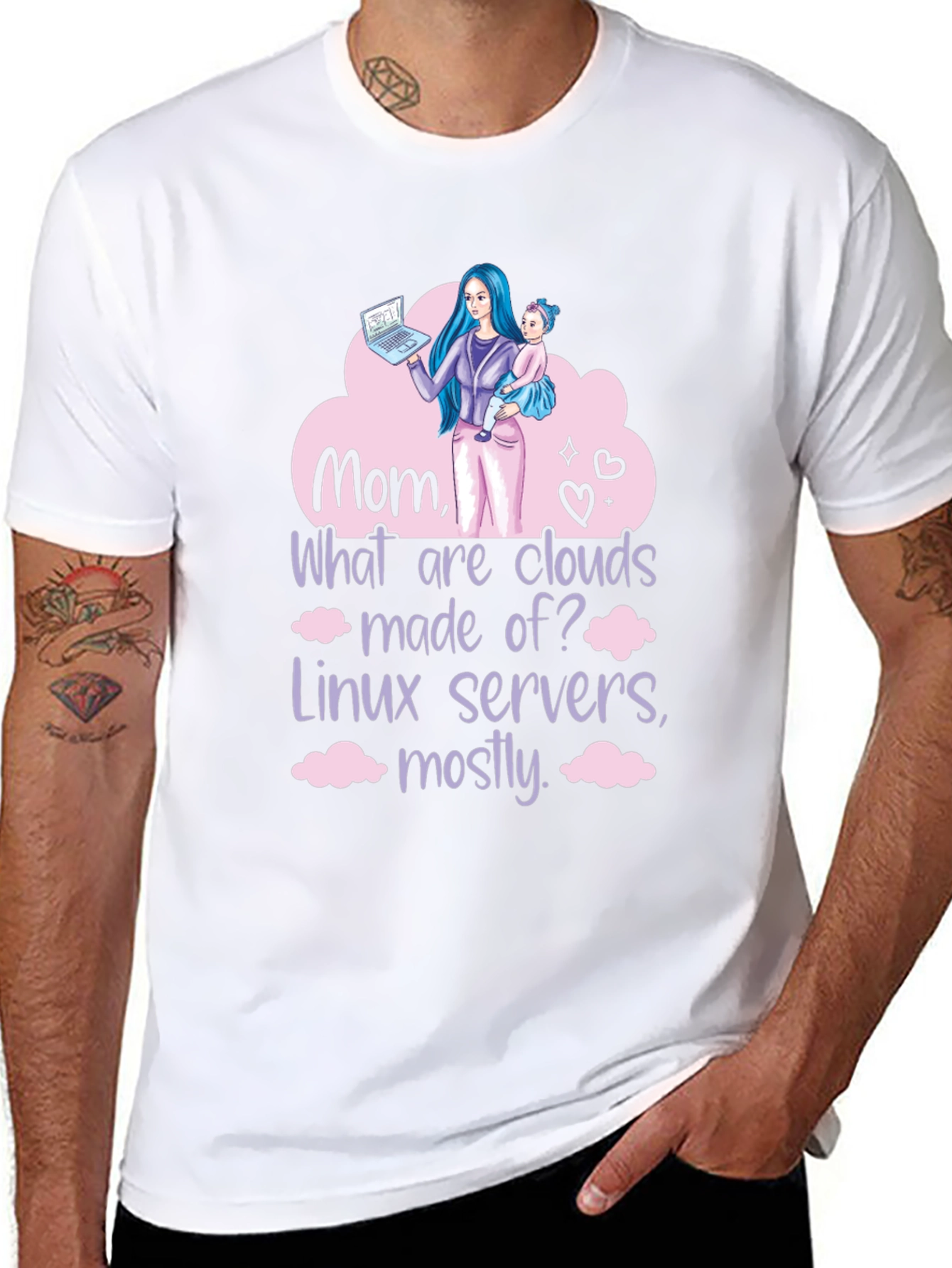 Mom Linux Cloud Server T-Shirt