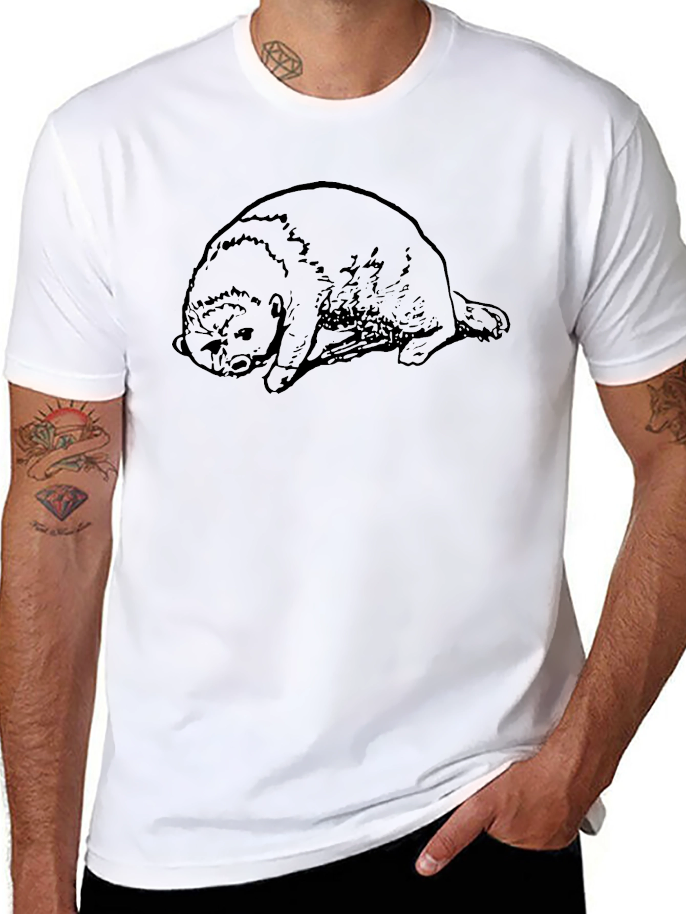 Wolverine Graphic Tee - Relaxed Fit Black T-Shirt