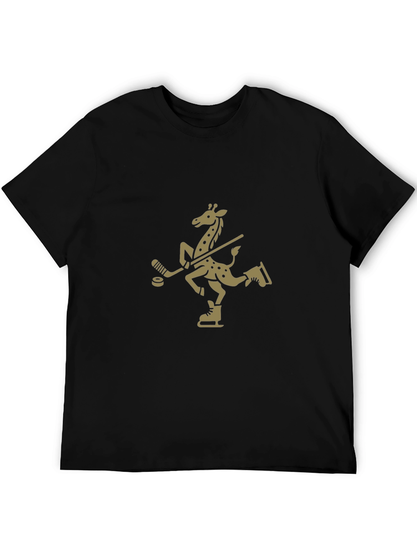 Giraffe Hockey Player T-Shirt - Unique Design!
