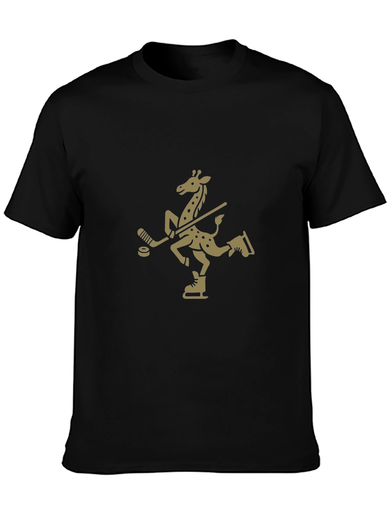 Giraffe Hockey Player T-Shirt - Unique Design!