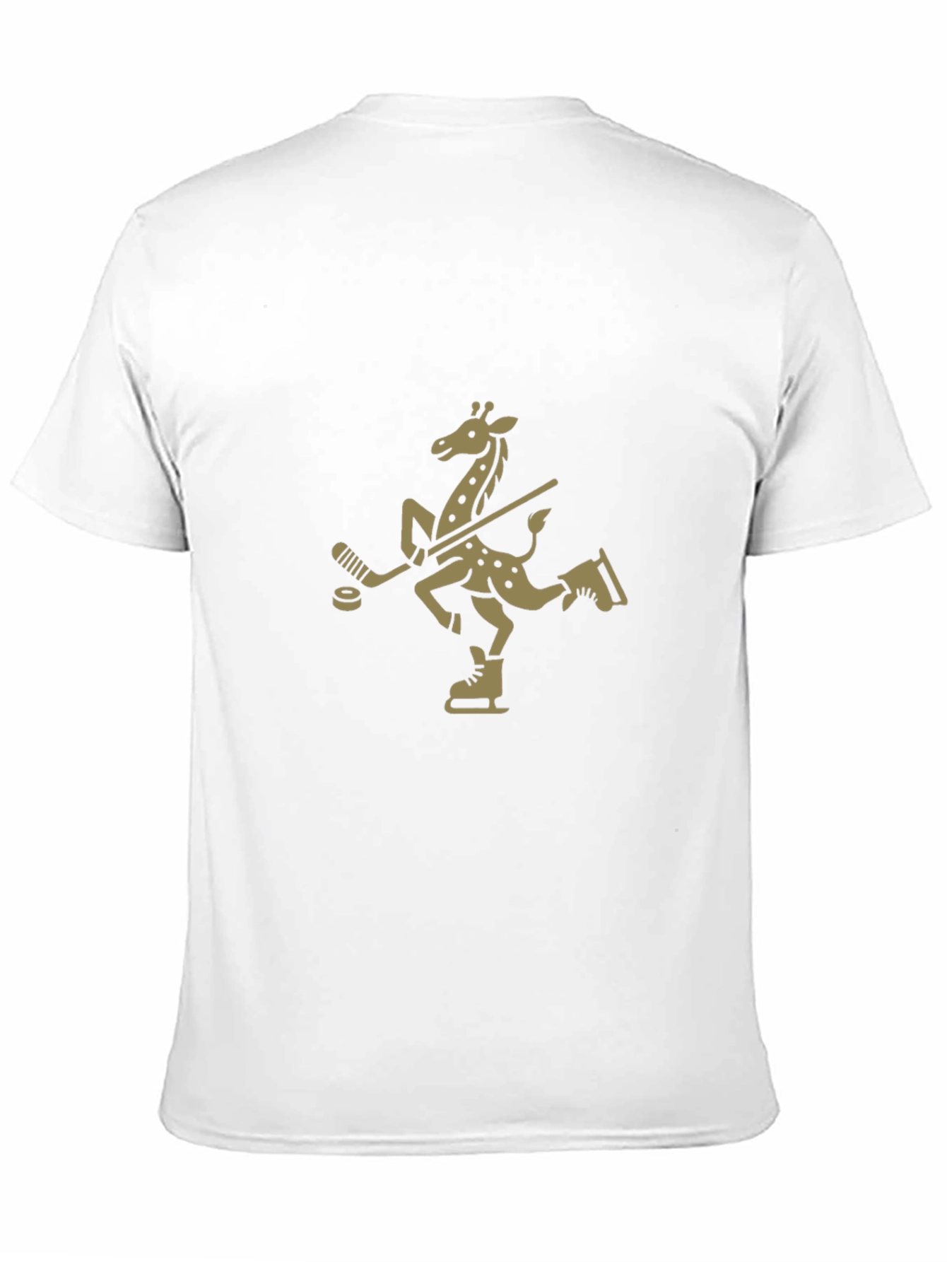 Giraffe Hockey Player T-Shirt - Unique Design!