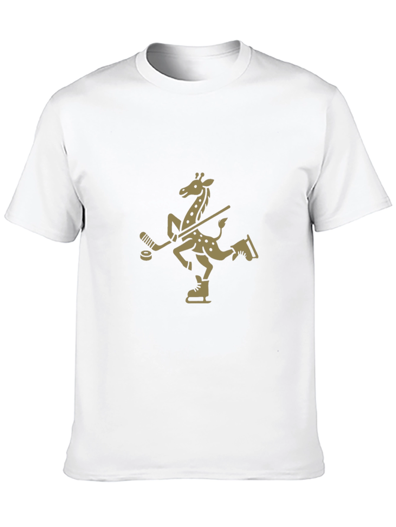 Giraffe Hockey Player T-Shirt - Unique Design!