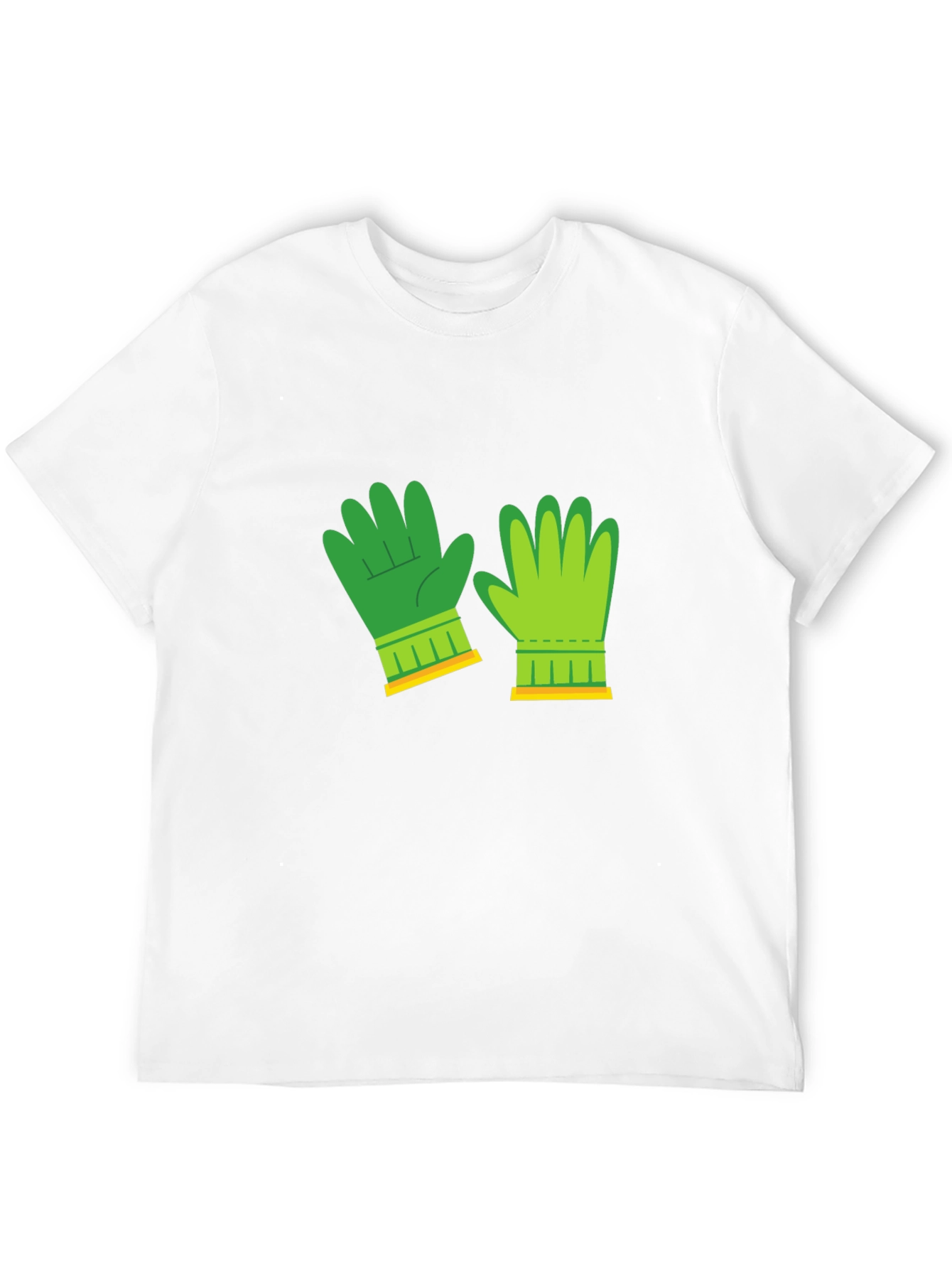 Novelty Green Gloves Graphic Tee