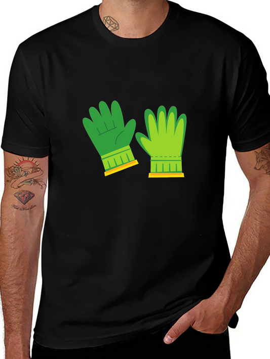 Novelty Green Gloves Graphic Tee