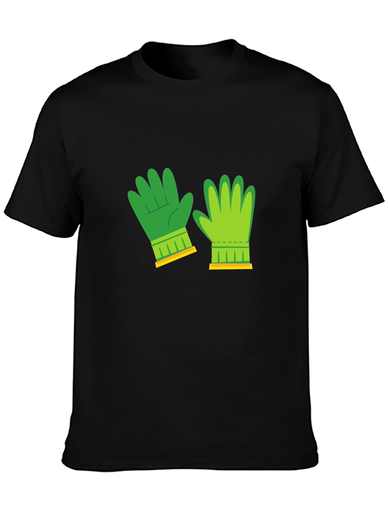 Novelty Green Gloves Graphic Tee