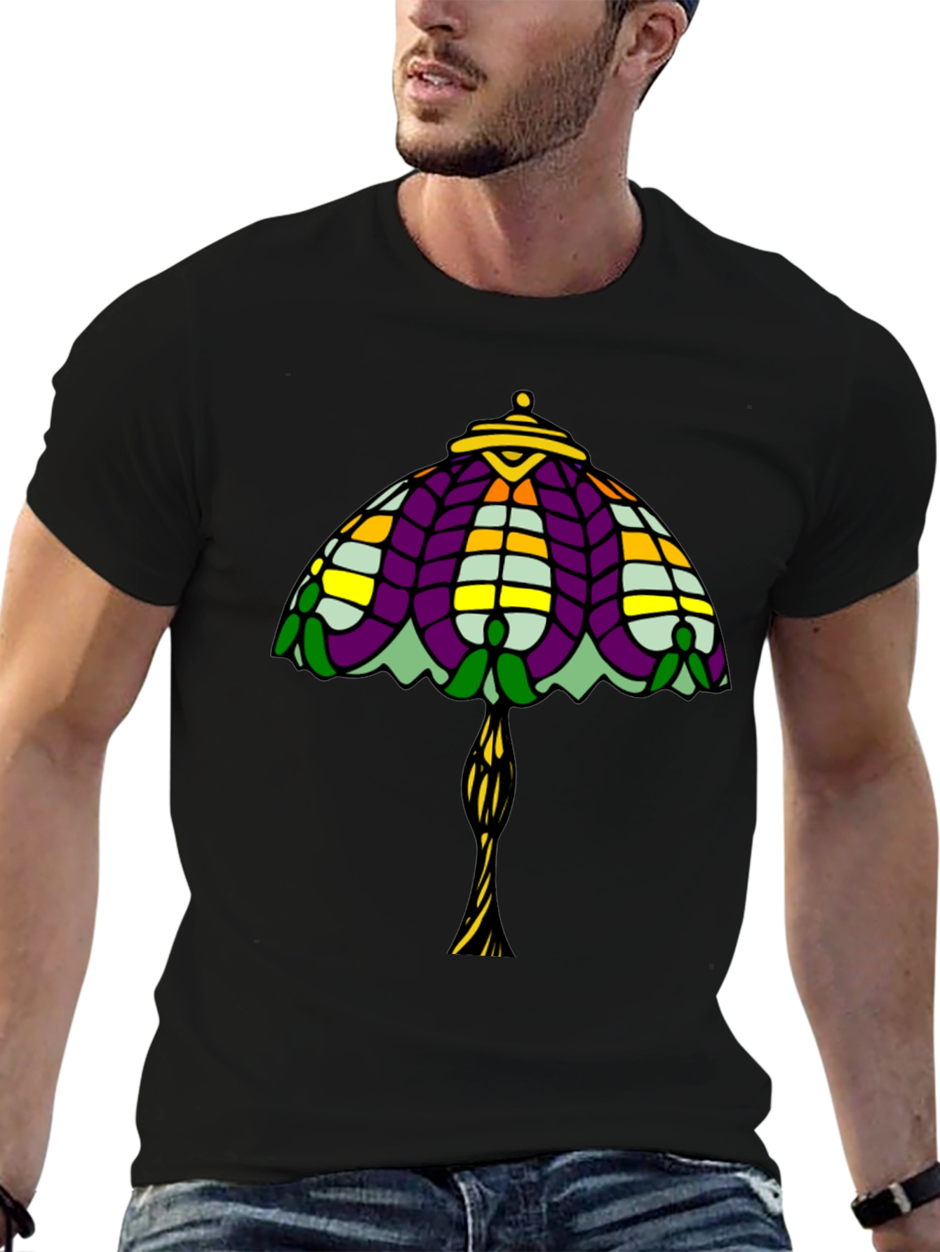 Stained Glass Lamp T-Shirt - Unique Design