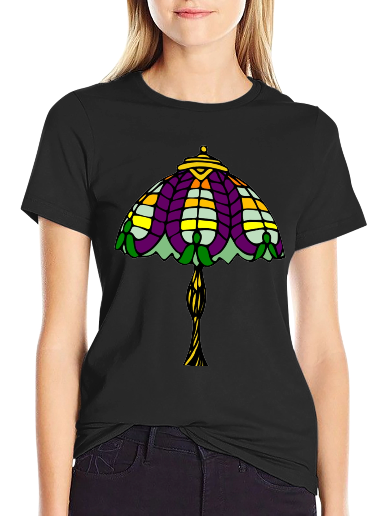 Stained Glass Lamp T-Shirt - Unique Design