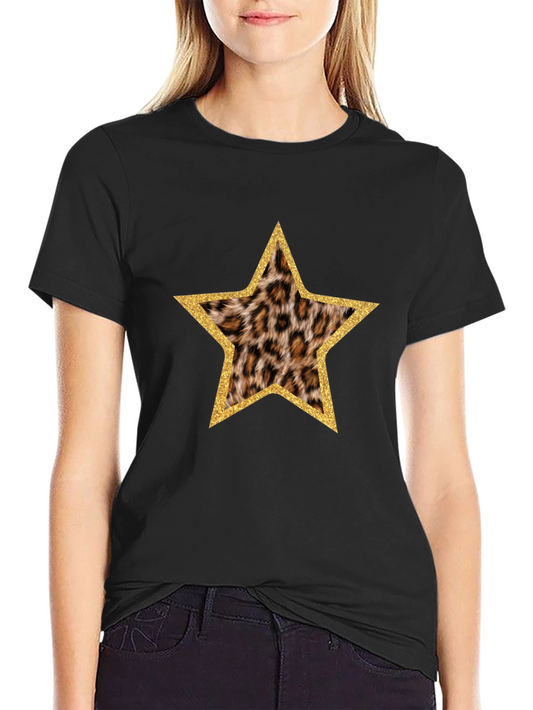 Leopard Star Print T-Shirt