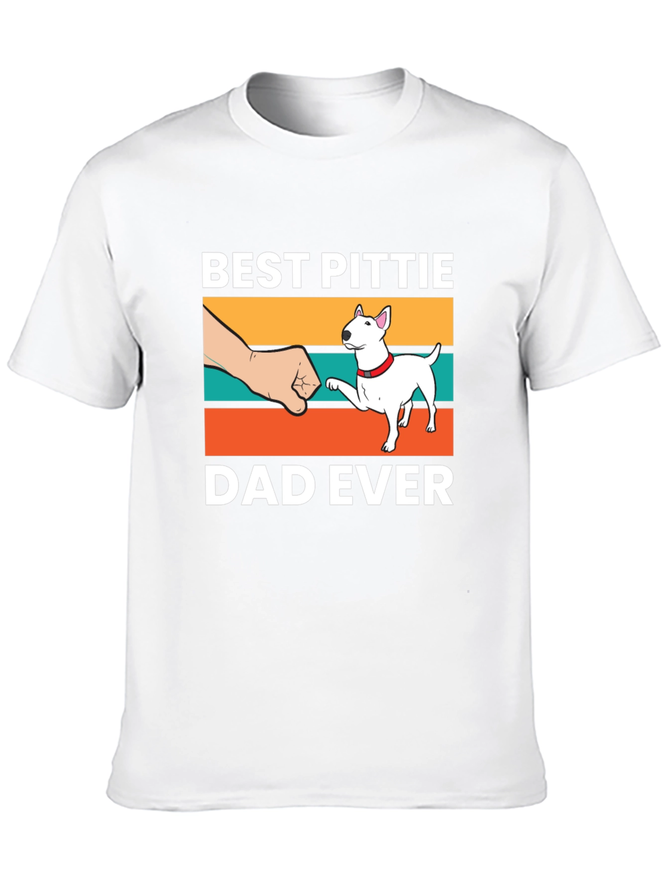 Best Pittie Dad Ever T-Shirt - Dog Lover Tee