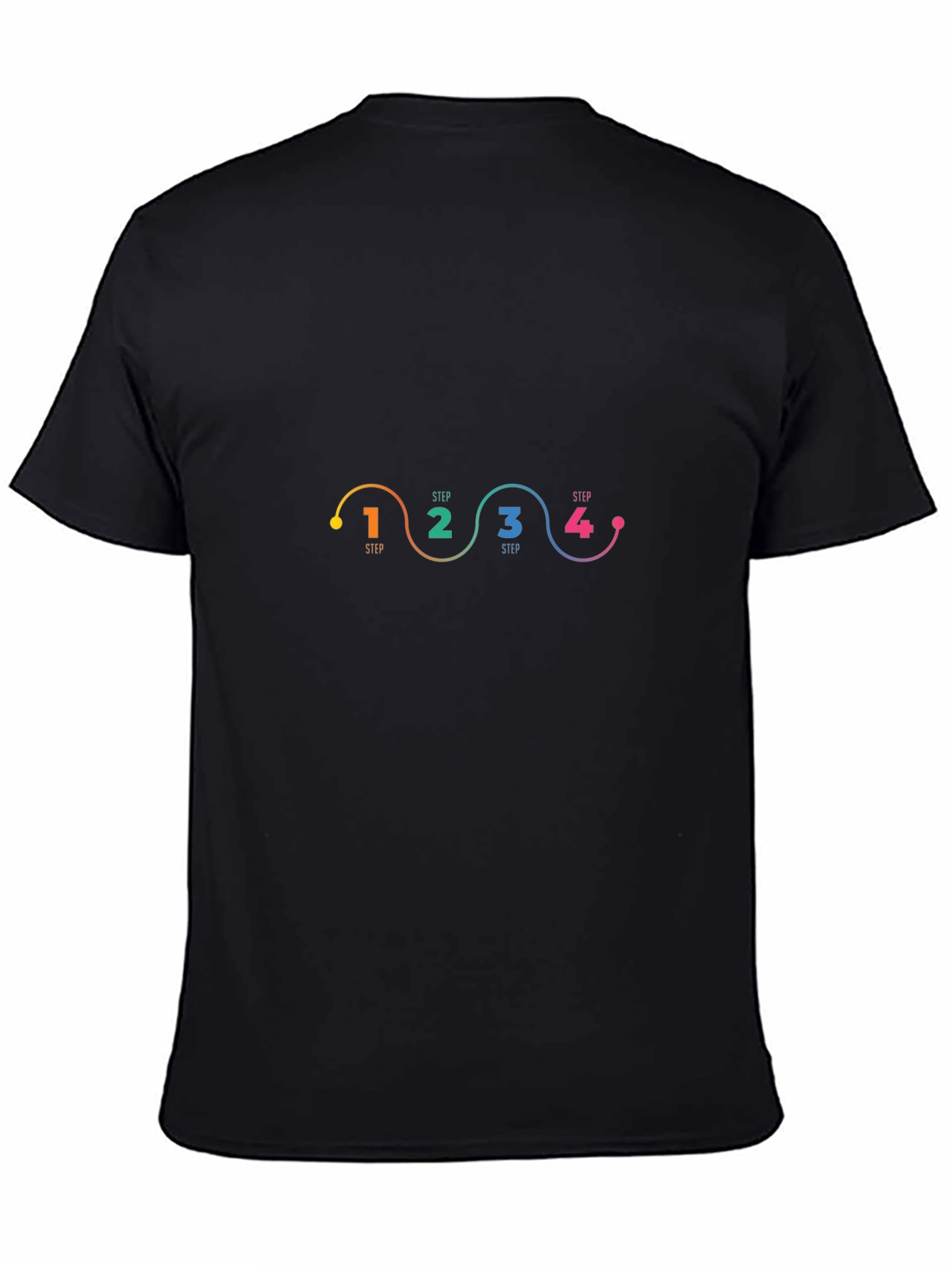 Step-by-Step Black Graphic Tee