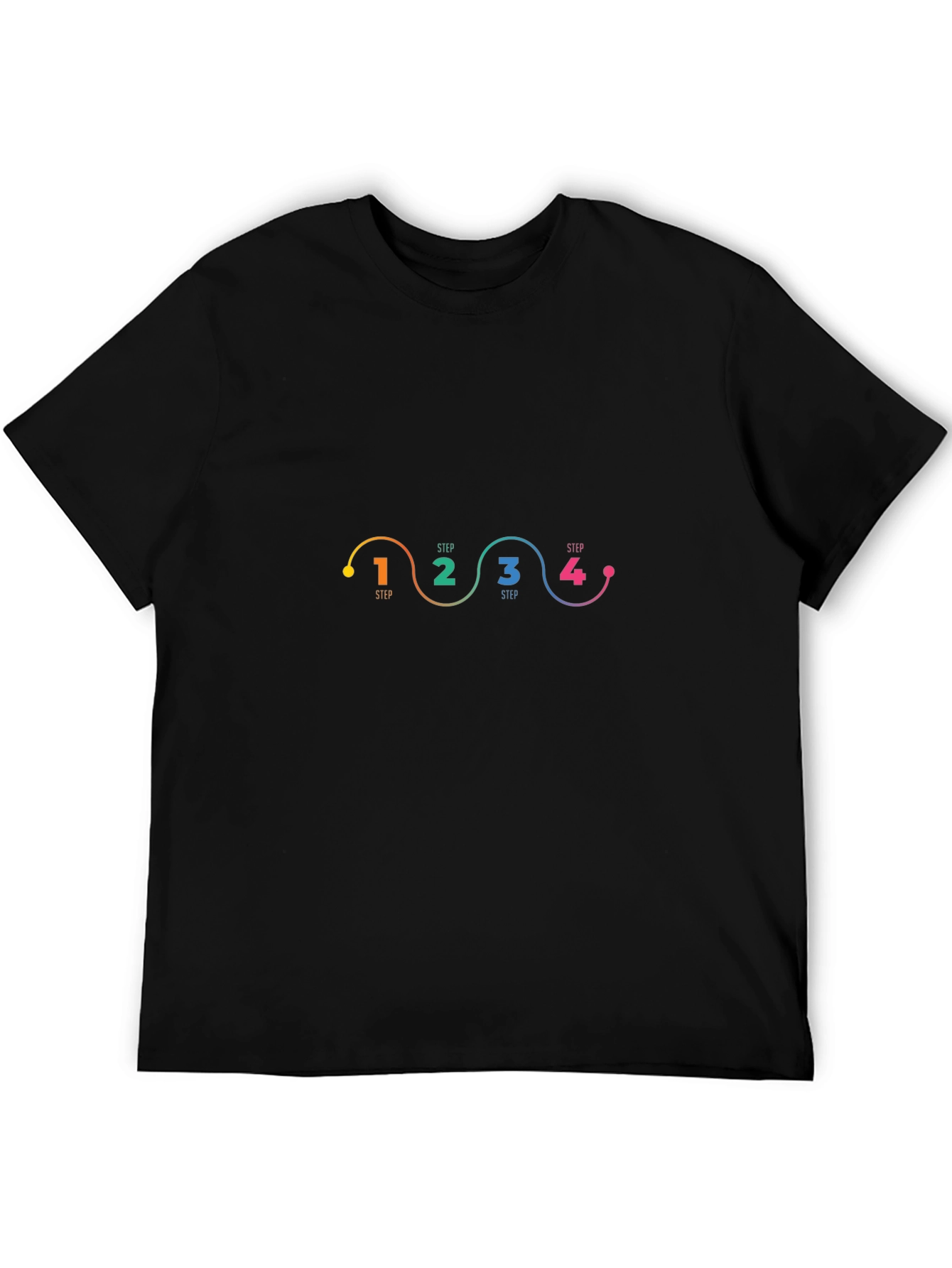 Step-by-Step Black Graphic Tee