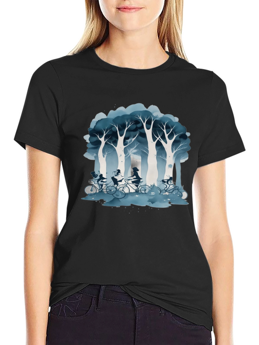 Stranger Things Inspired Graphic Tee - Ride in the Woods