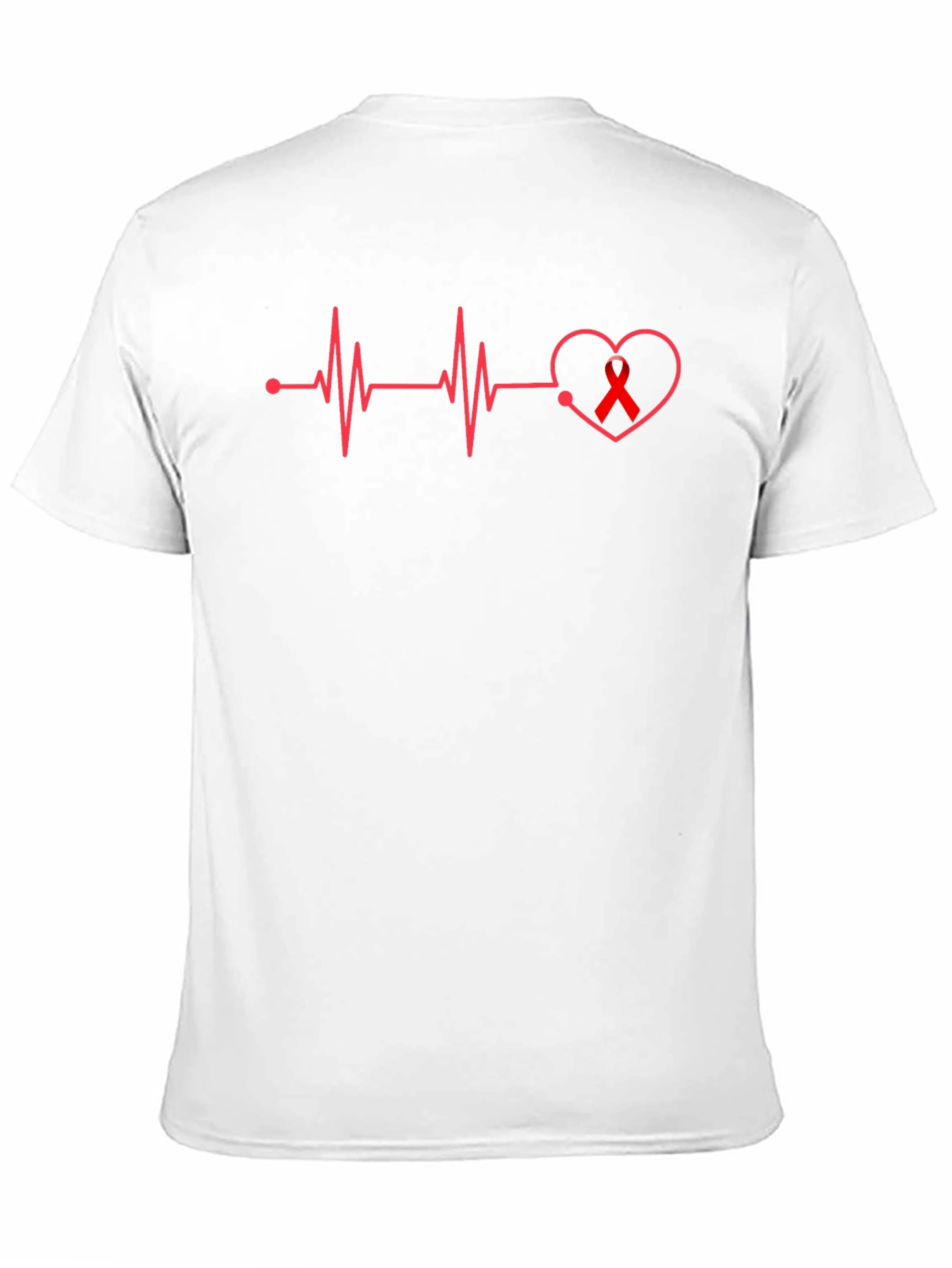 Heartbeat Ribbon Graphic Tee - Awareness T-Shirt