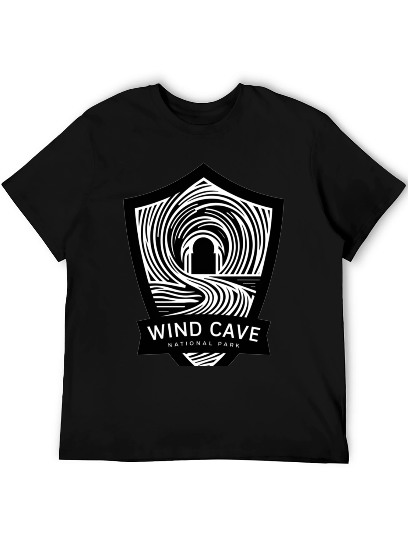 Wind Cave National Park Black T-Shirt